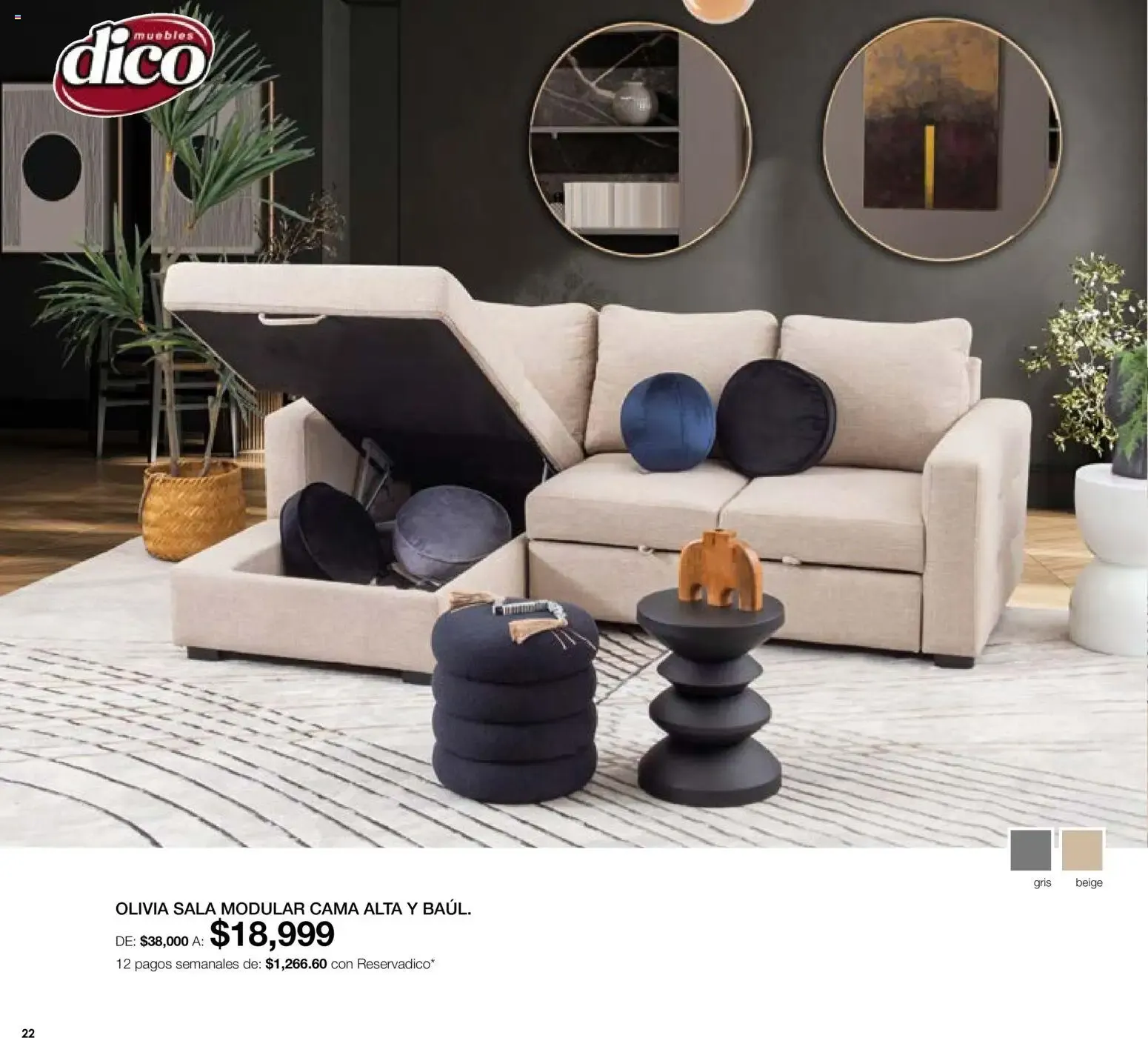 Catálogo de Dico Muebles: Medio Año Medio Precio - 50% en toda la tienda 1 de junio al 30 de junio 2026 - Pagina 22
