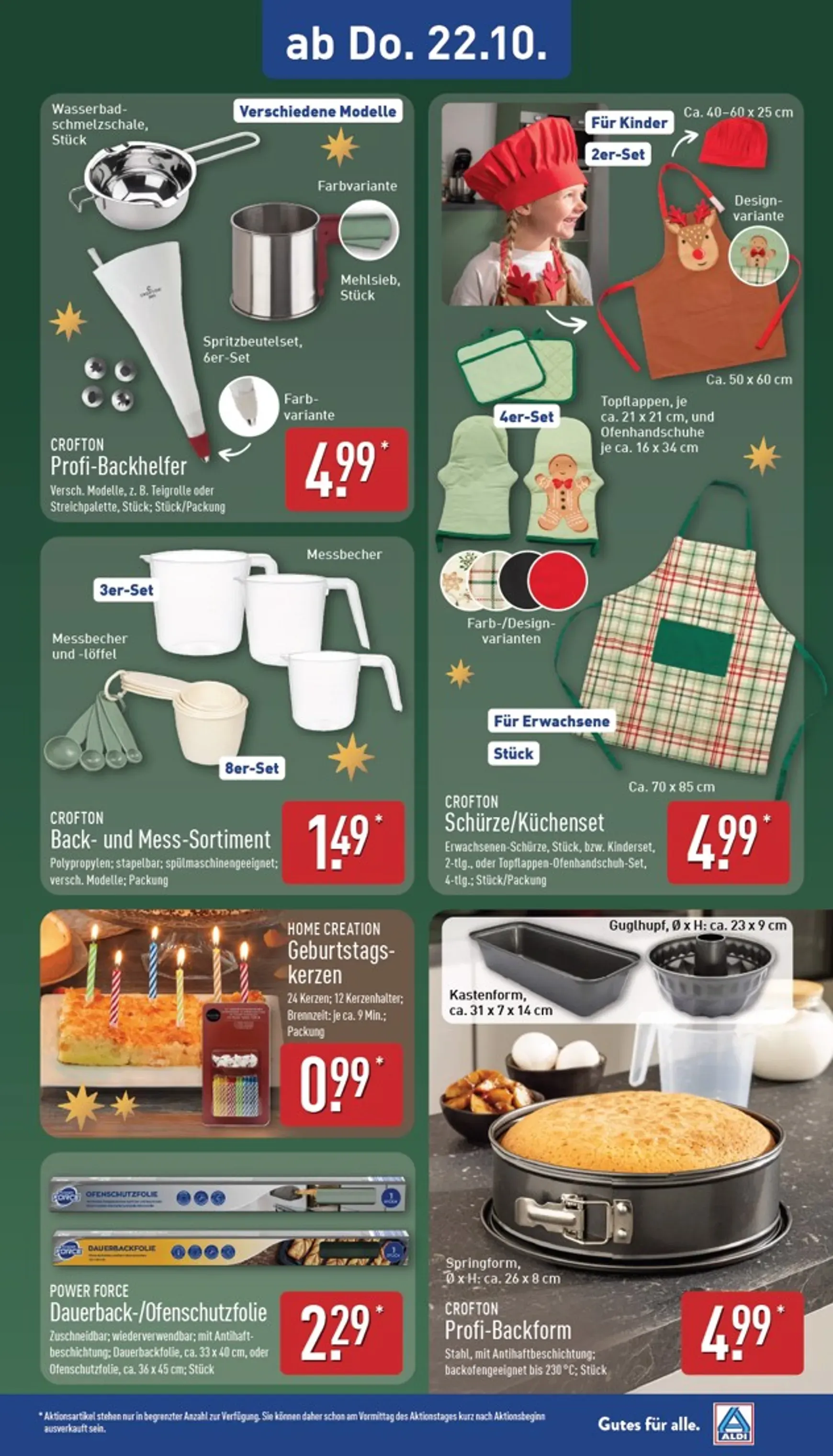 ALDI: Gutes für alle. Zum ALDI Preis. von 19. Oktober bis 24. Oktober 2026 - Prospekt seite 25