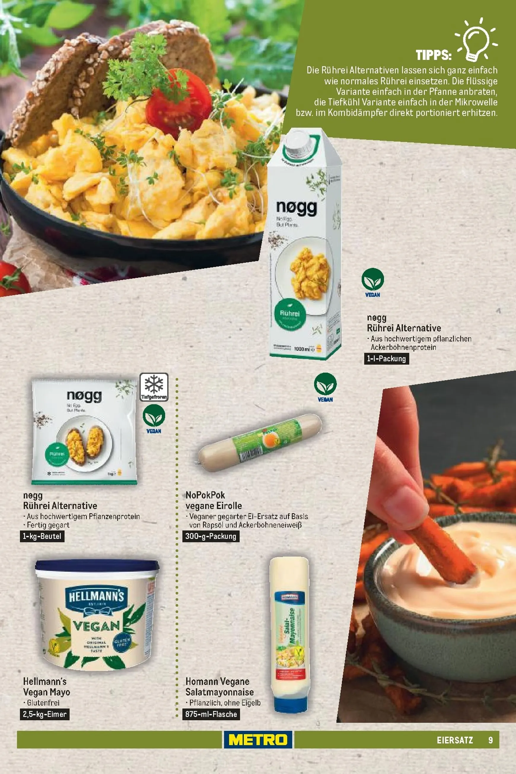 Metro - Vegan & Vegetarisches Sortiment Prospekt – von Sonntag 21.06.2026 bis Donnerstag 31.12.2026 von 21. Juni bis 31. Dezember 2026 - Prospekt seite 9