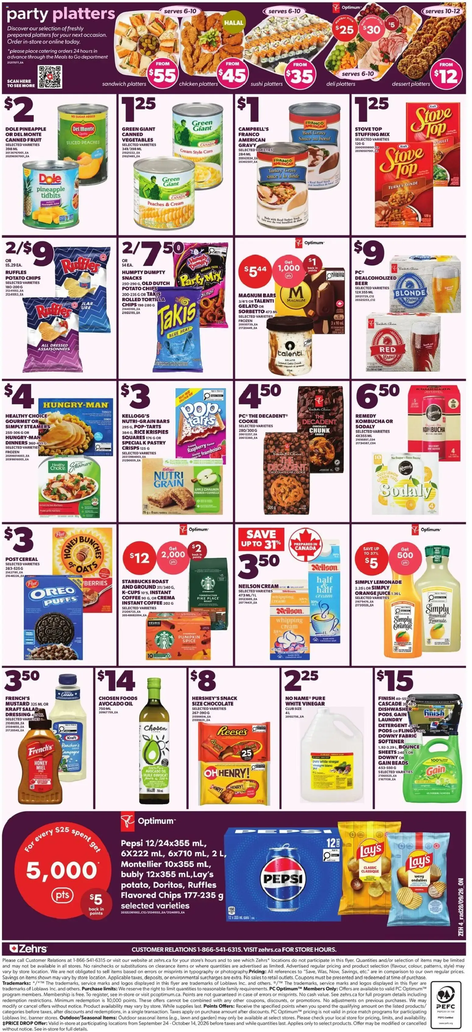 Zehrs weekly flyer / circulaire from Oct 1, 2026 > weekly specials & deals from October 1 to October 7 2026 - flyer page 2