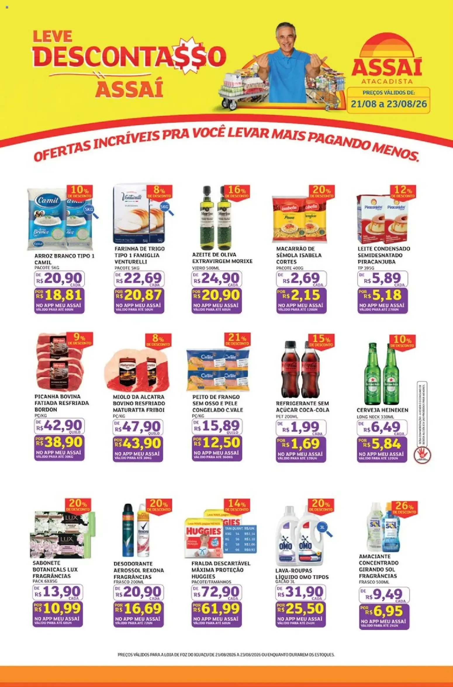 Encarte de Assaí Atacadista ofertas de 21/08/2026 | Promoções Online 21 de agosto até 23 de agosto 2026 - Pagina 1