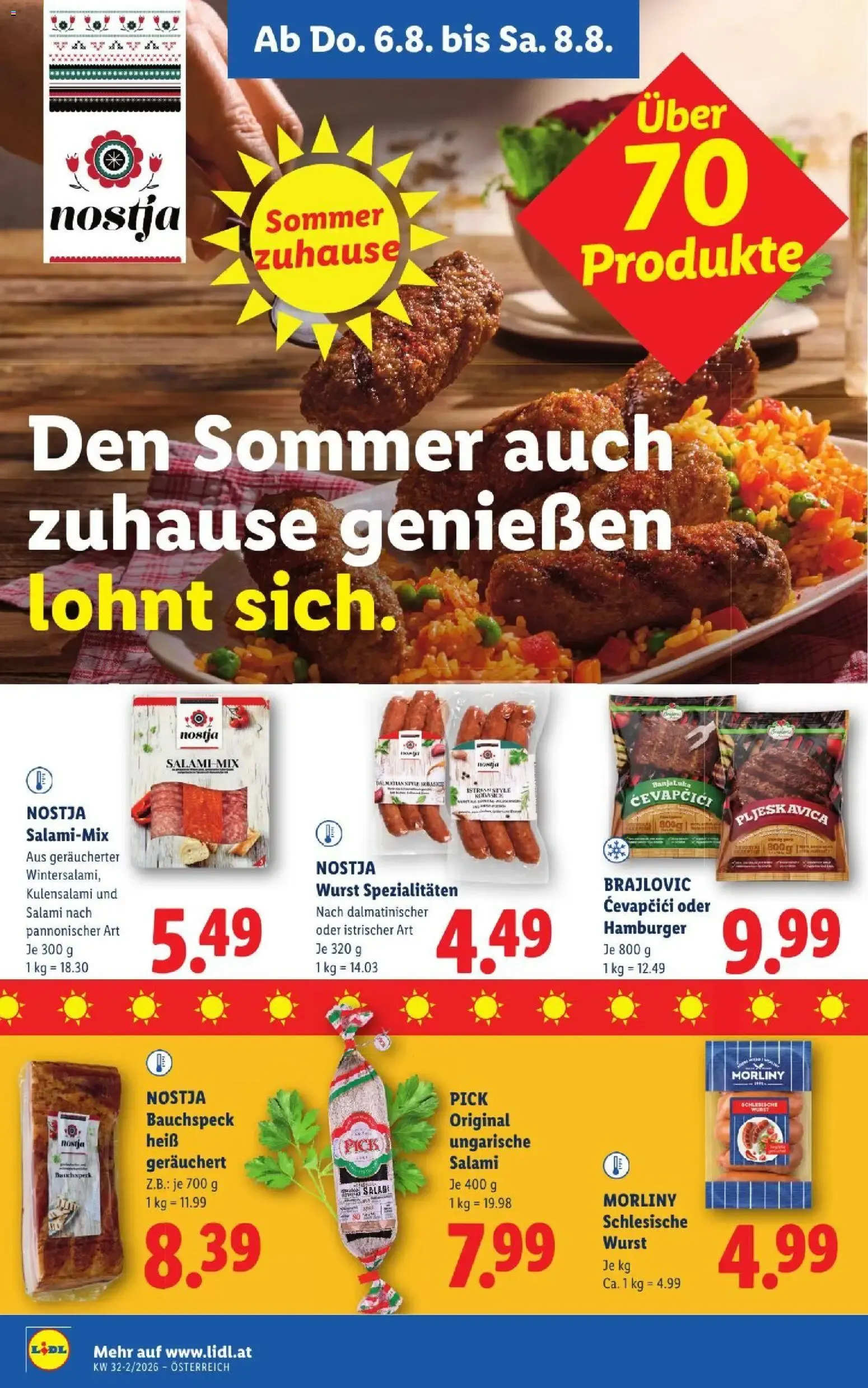 Mit Lidl Plus Österreichs günstigste Preise von 6. August bis 8. August 2026 - Flugblätt seite 14