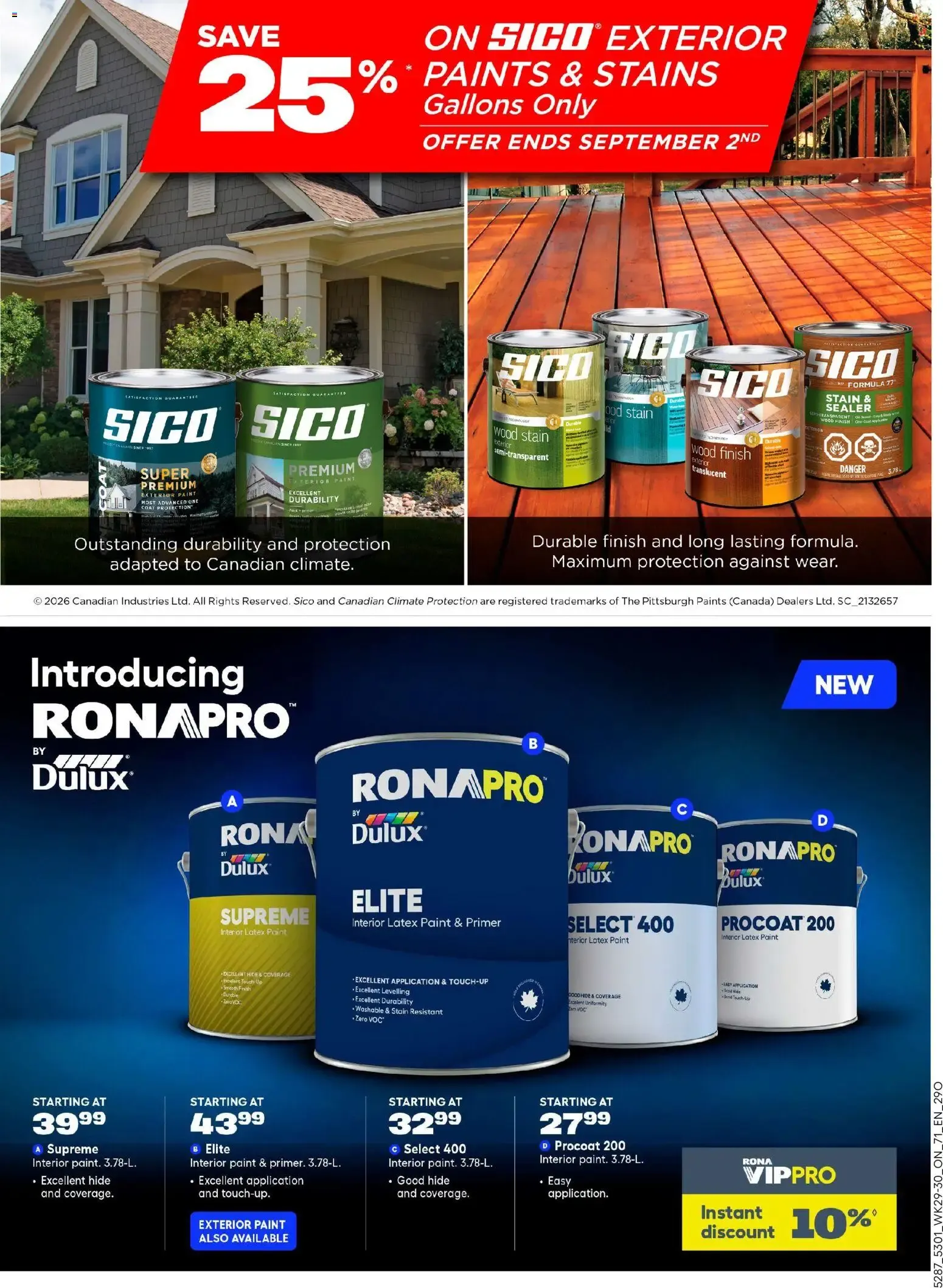 Rona weekly flyer from Aug 13, 2026 > weekly specials & deals from August 13 to August 26 2026 - flyer page 8
