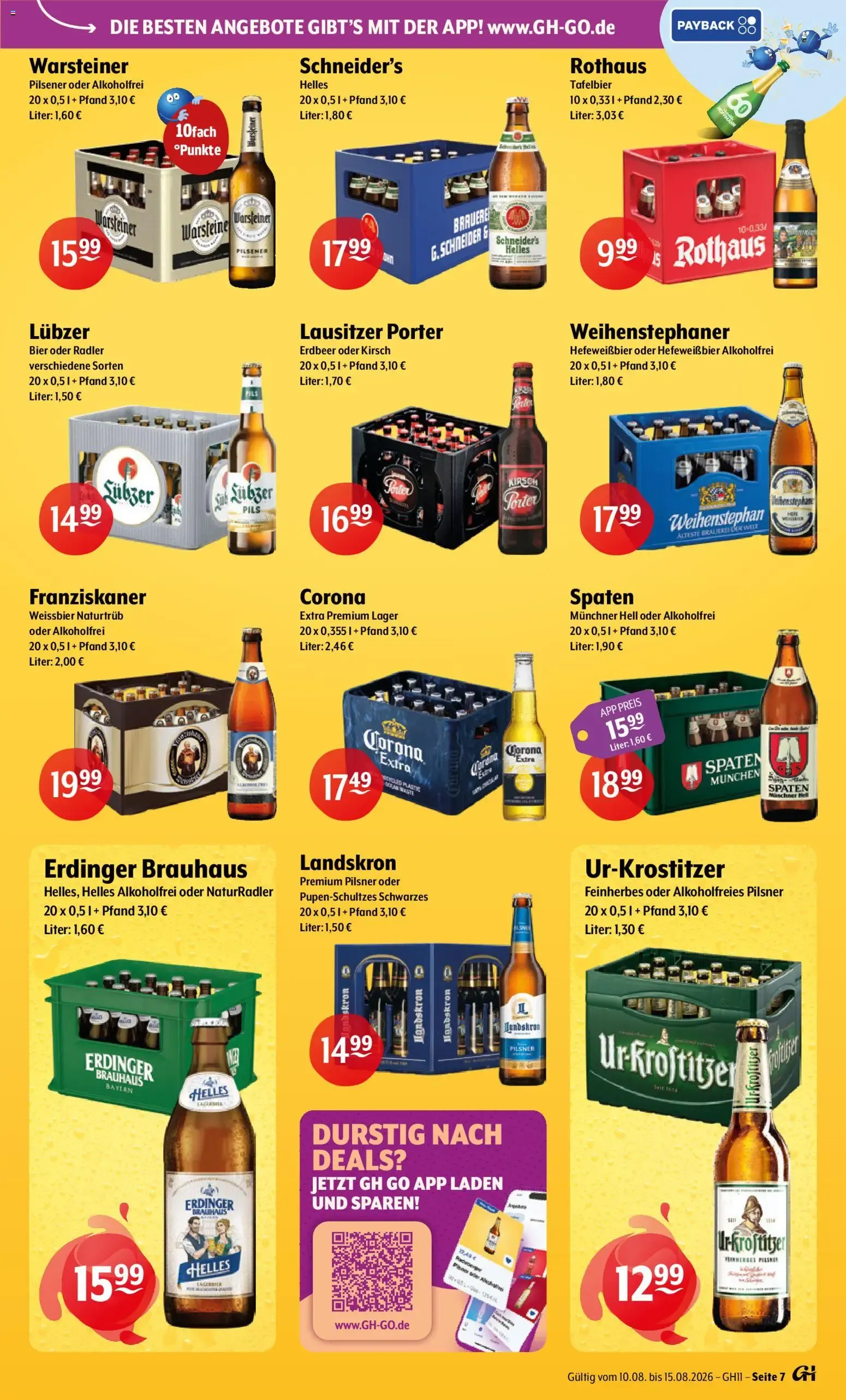 Getränke Hoffmann: Jubiläumsdeals (60 Jahre) von 10. August bis 15. August 2026 - Prospekt seite 7