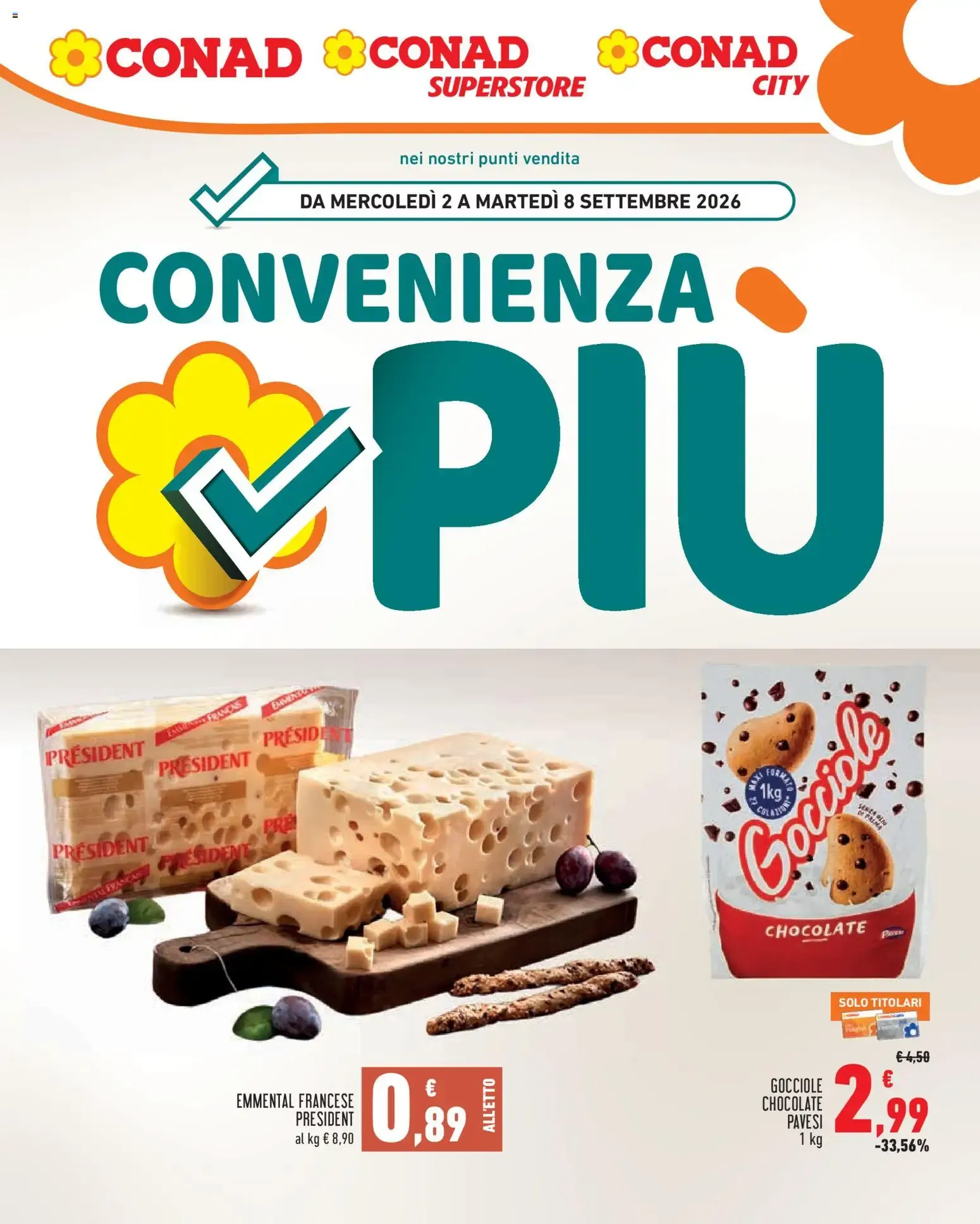 Volantino Conad dal 02/09/2026 > Anteprima da 2 settembre a 8 settembre di 2026 - Pagina del volantino 1