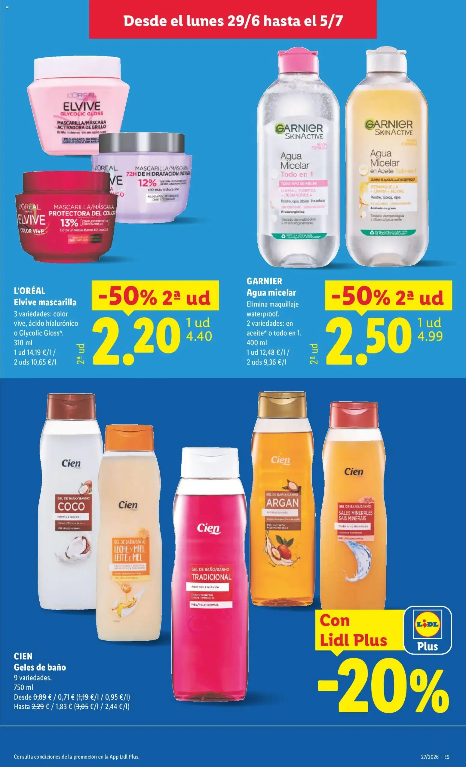 Catálogo de Con Lidl Plus acumula puntos y llévate premios extra 1 de julio al 5 de julio 2026 - Página 29