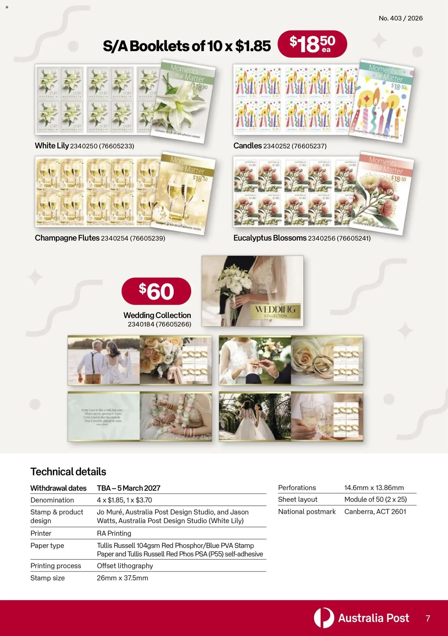 Stamp Bulletin - Catalogue valid from 1 September to 20 October 2026 - page 7