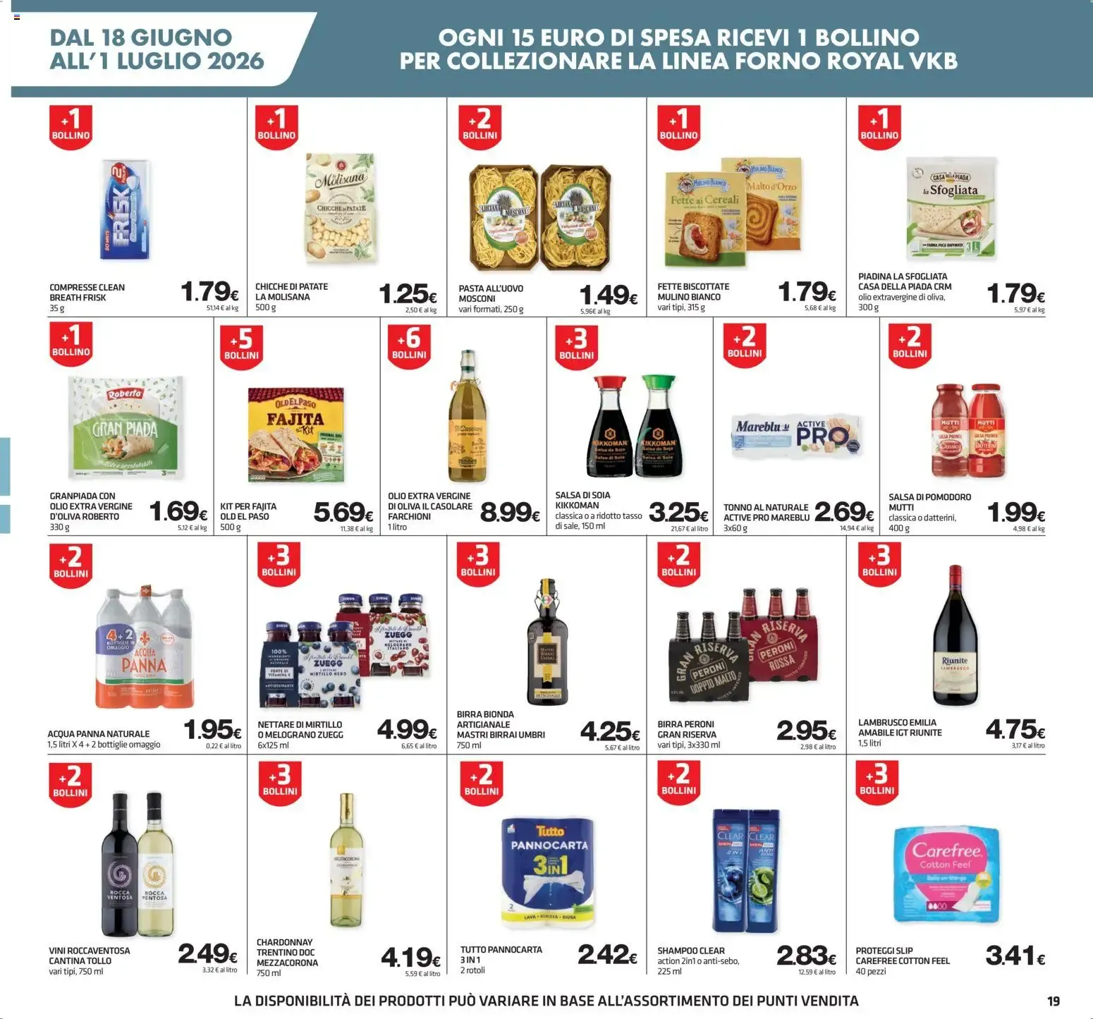 Superconti Supermercati - Grandes Descuentos da 18 giugno a 1 luglio di 2026 - Pagina del volantino 19