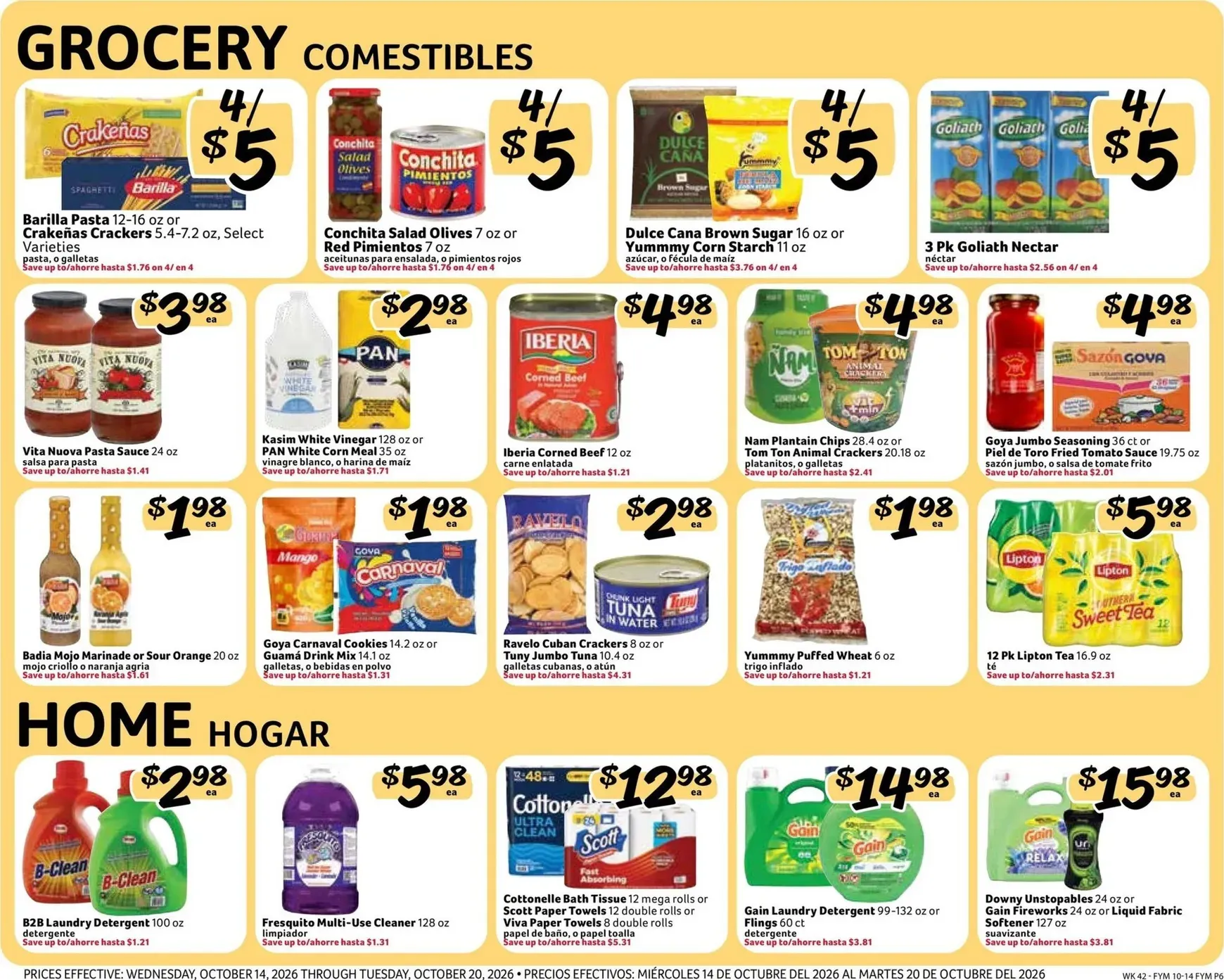 Weekly ad Current Fresco y Más leaflet valid from Wednesday 10/14/2026 to Tuesday 10/20/2026 from October 14 to October 20 2026 - Page 6