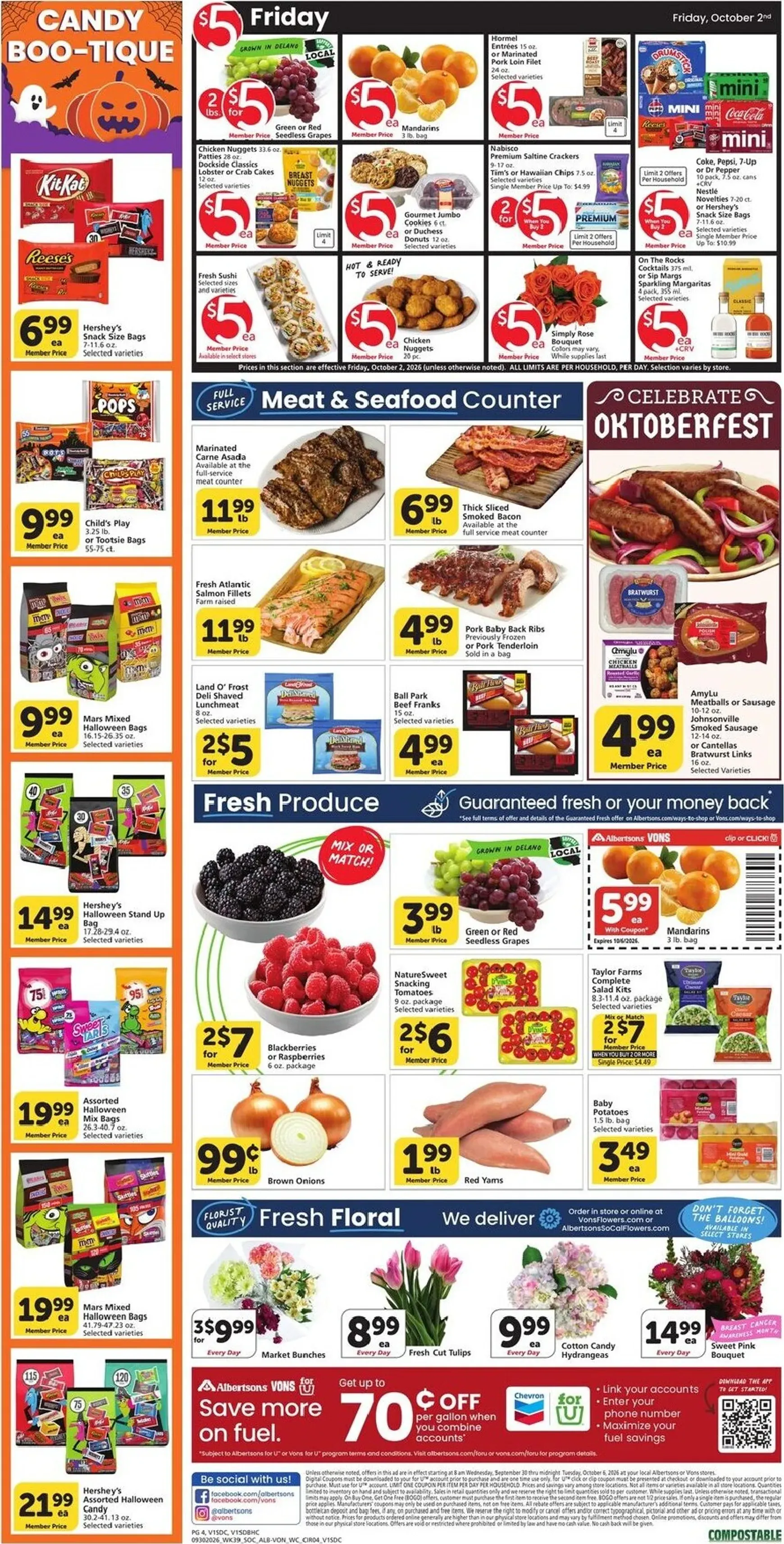 Weekly ad Current Vons leaflet valid from Wednesday 09/30/2026 to Tuesday 10/06/2026 from September 30 to October 6 2026 - Page 4
