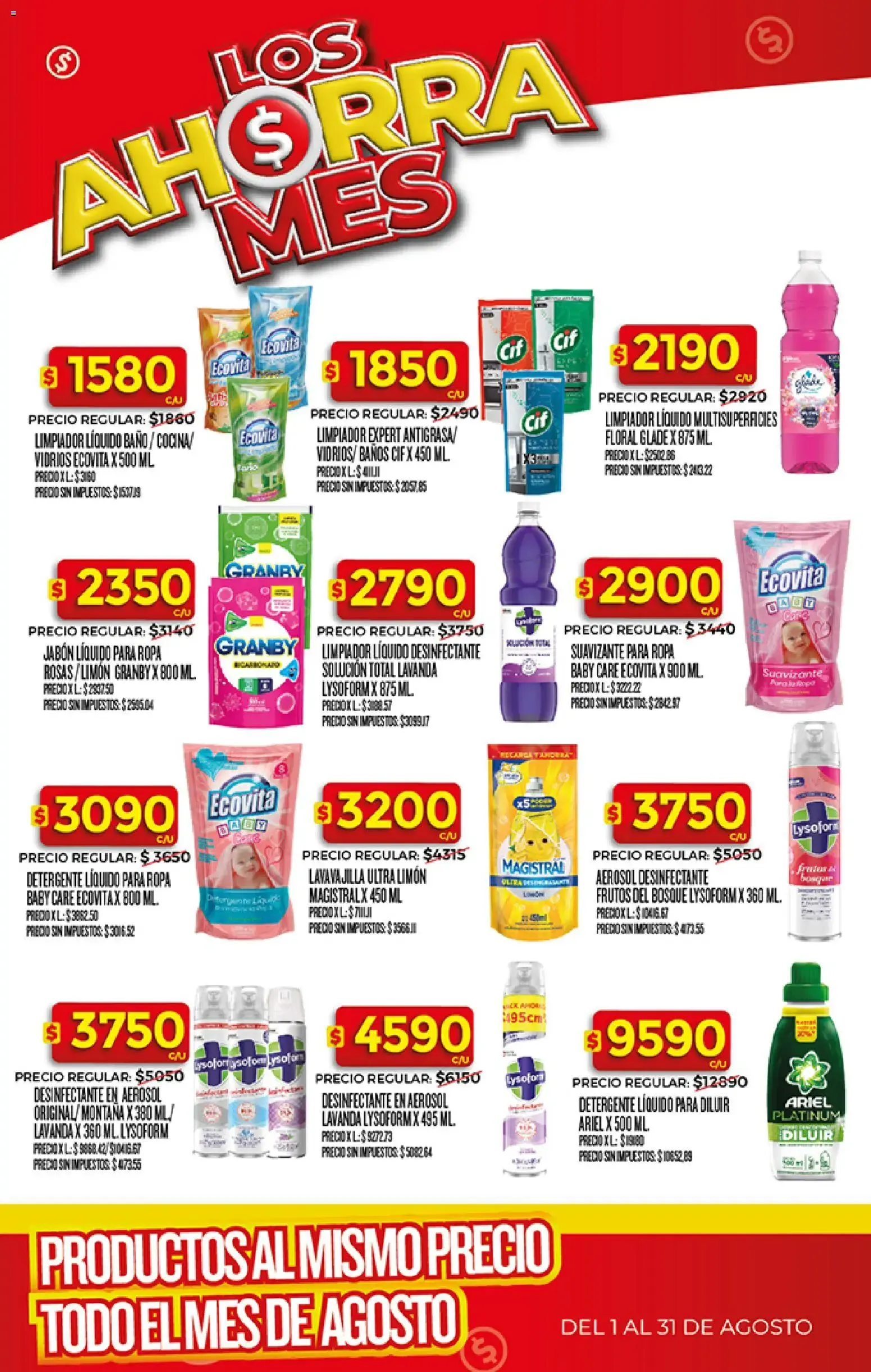Ofertas de Los Ahorra Mes: Productos al mismo precio todo el mes de Agosto 3 de agosto al 31 de agosto 2026 - Página 12 del catálogo