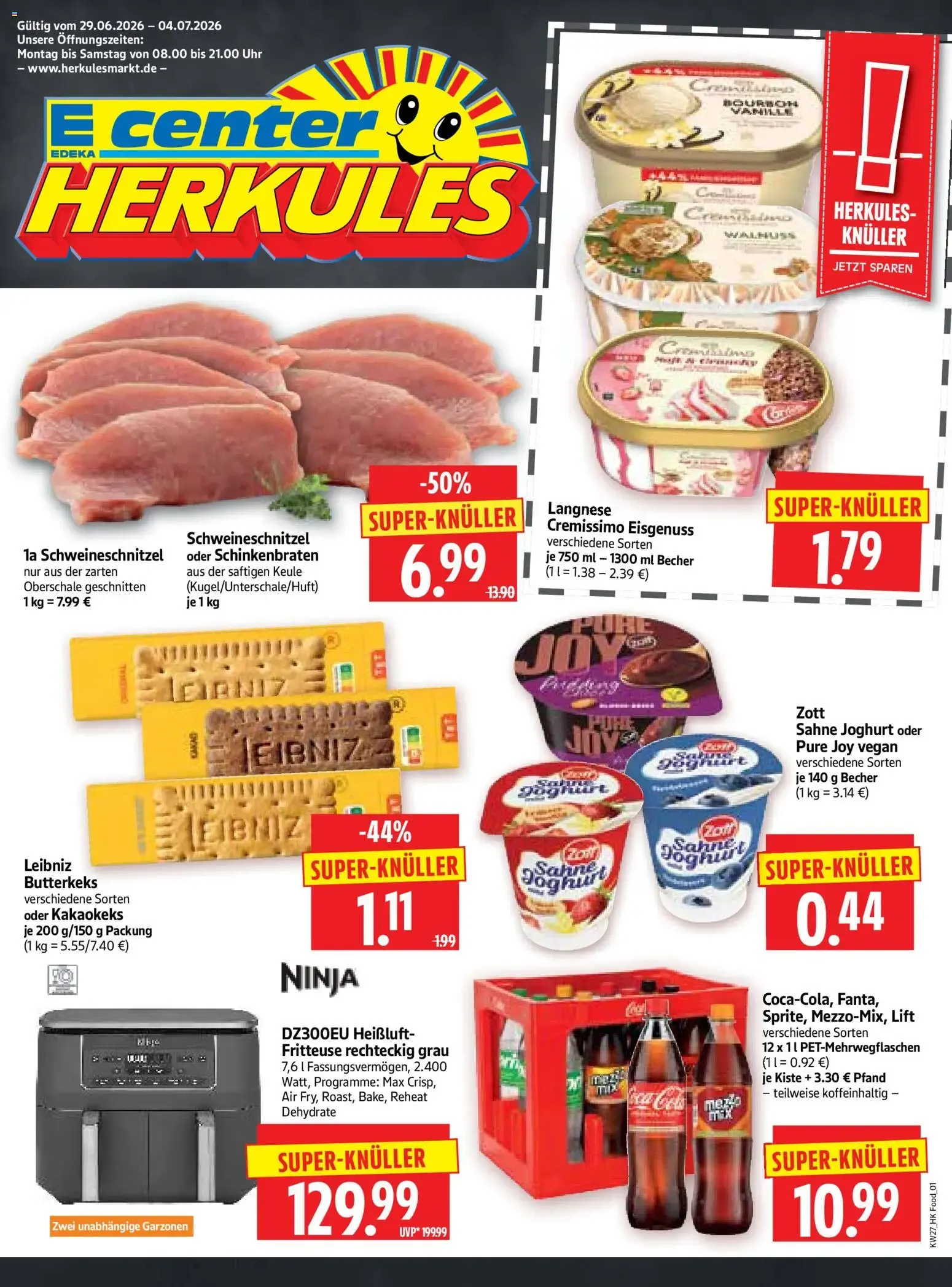 HERKULES Prospekt (ab 29.06.2026) zum Blättern von 29. Juni bis 4. Juli 2026 - Prospekt seite 1
