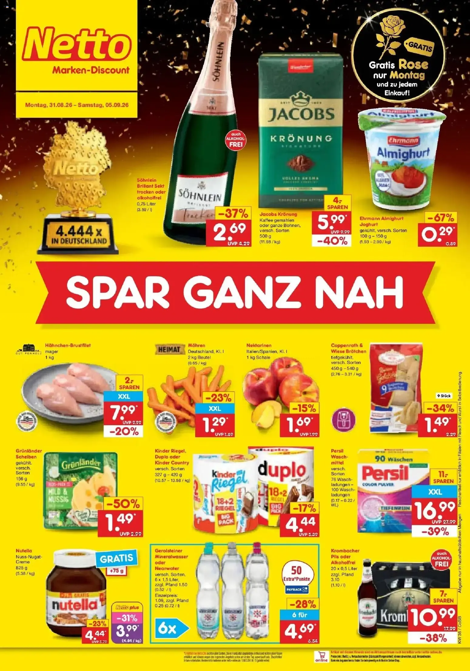 Netto Marken-Discount XXL SPAR GANZ NAH von 31. August bis 5. September 2026 - Prospekt seite 2