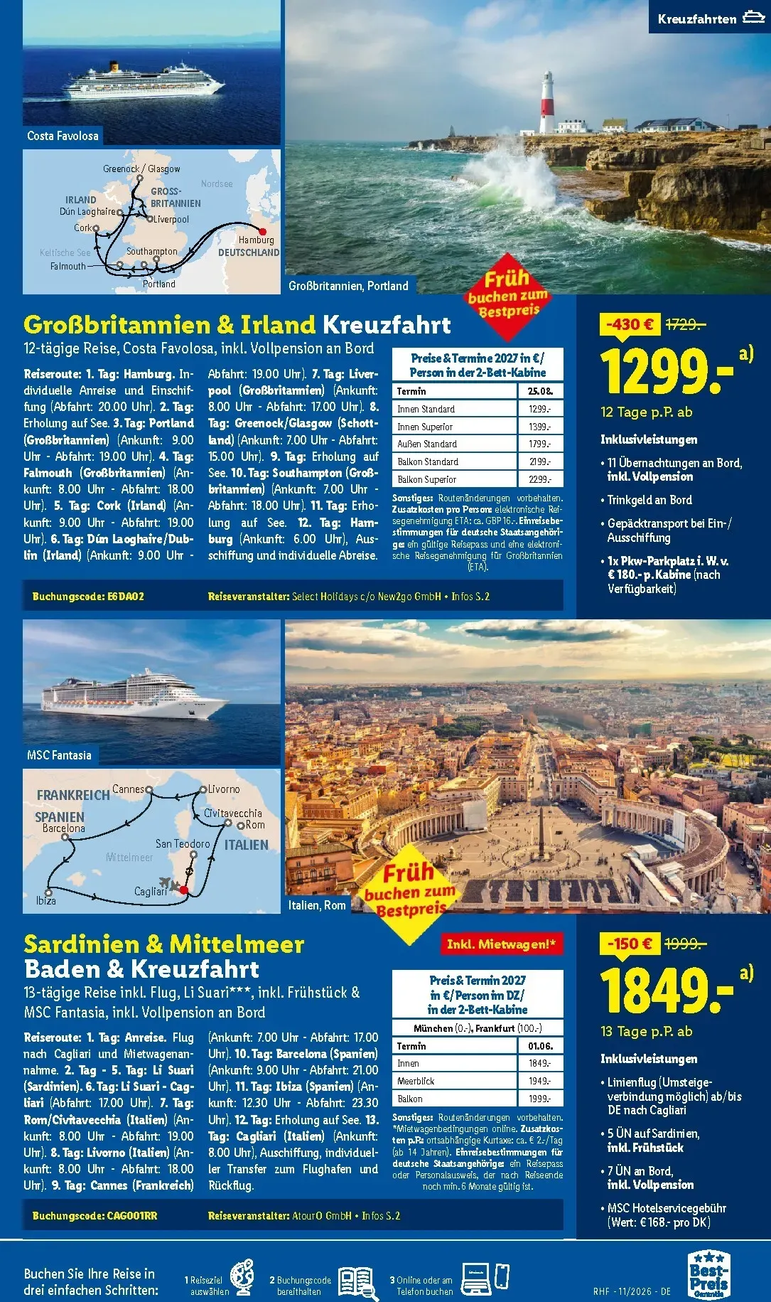 Lidl - Reise-Highlights Prospekt – von Mittwoch 28.10.2026 bis Montag 30.11.2026 von 28. Oktober bis 30. November 2026 - Prospekt seite 31
