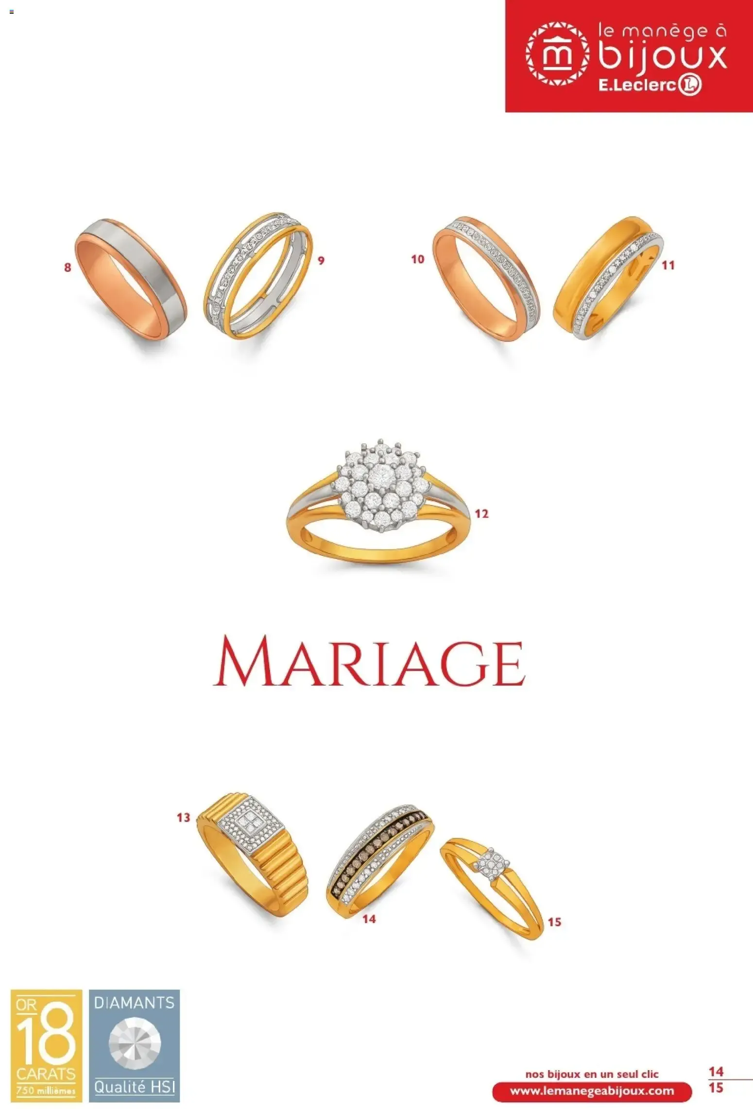Le Manège à Bijoux E.Leclerc - Mariage du 20 janvier au 31 décembre 2026 - Catalogue page 14