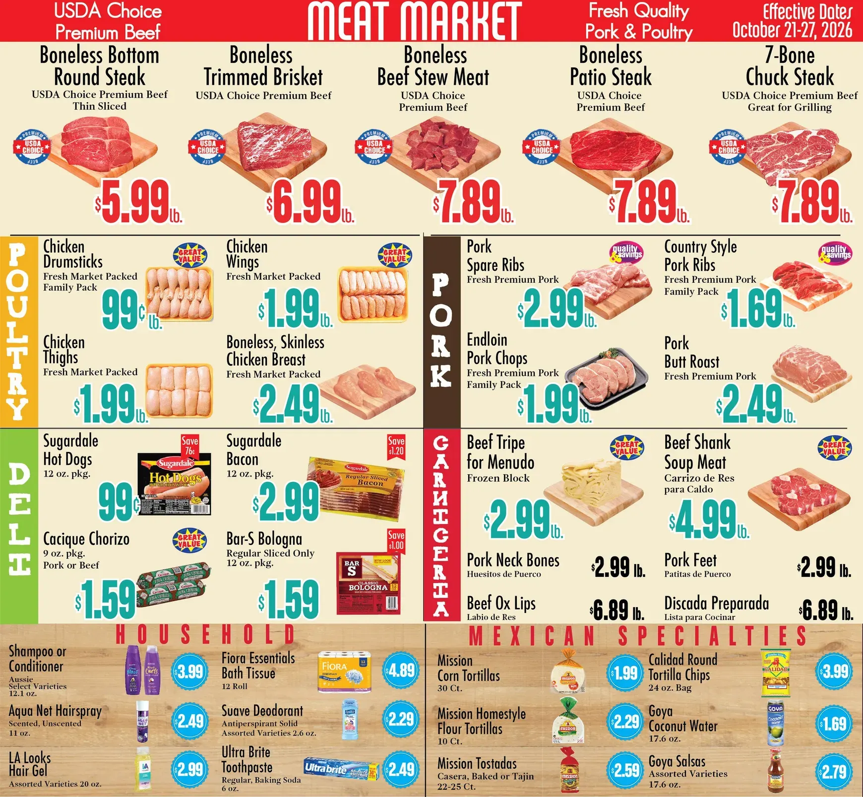 Weekly promotion Current Food City leaflet valid from Wednesday 10/21/2026 to Tuesday 10/27/2026 spanning from October 21 to October 27 2026 - Page 2 for Catalogue 365