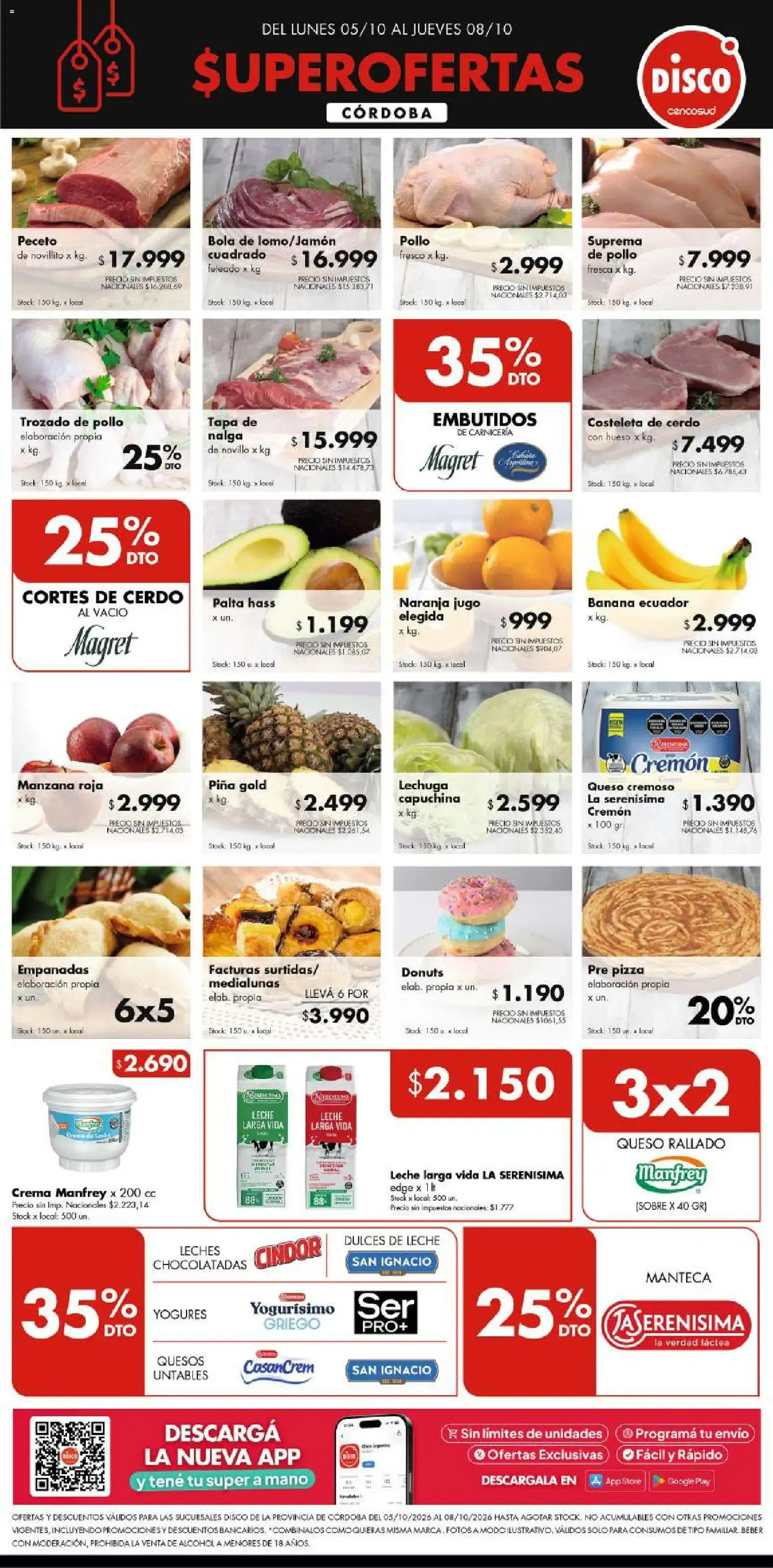 Ofertas de Disco - SUPERROFERTAS CÓRDOBA 5 de octubre al 8 de octubre 2026 - Página 1 del catálogo