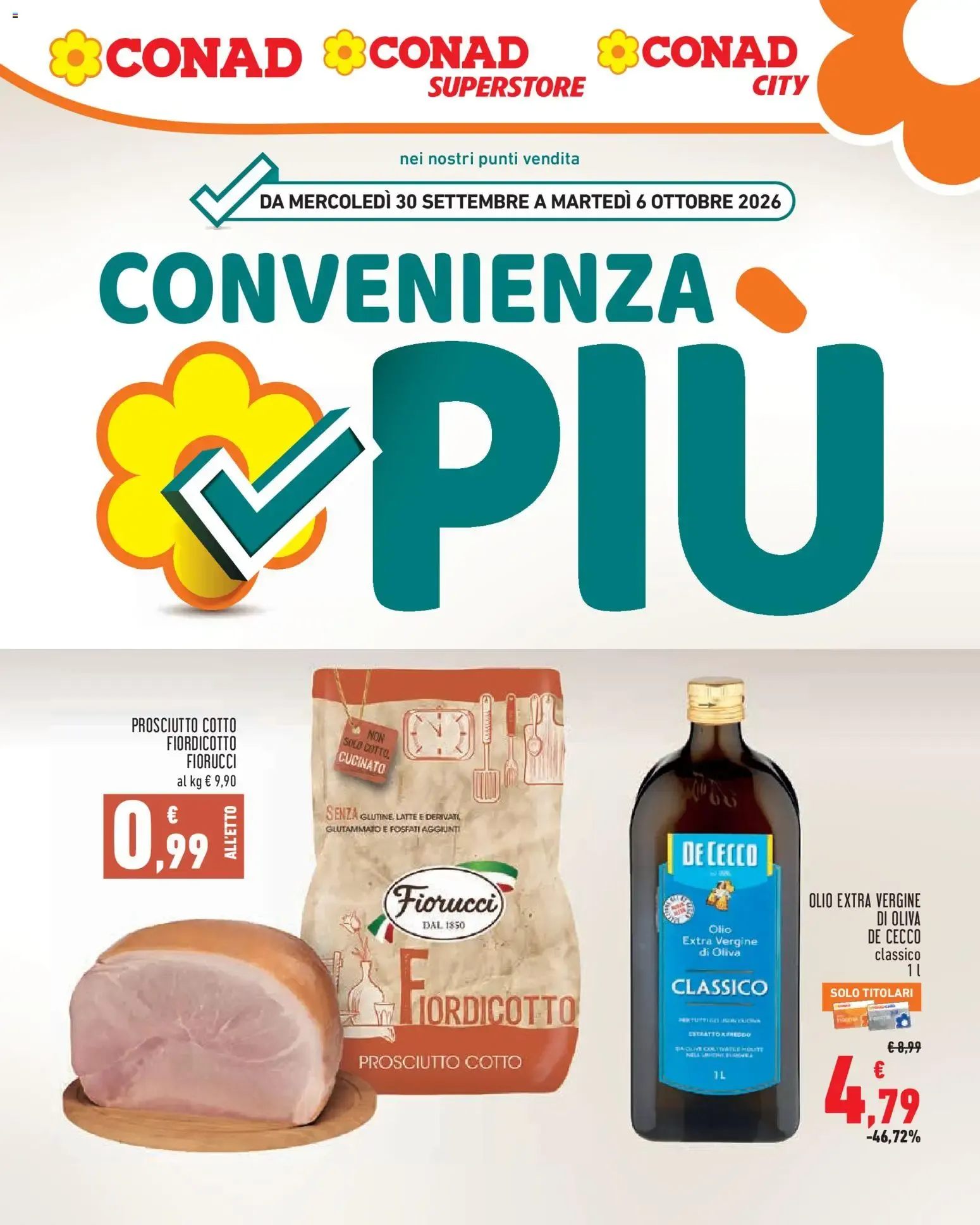 Conad Convenienza Più da 30 settembre a 6 ottobre di 2026 - Pagina del volantino 1