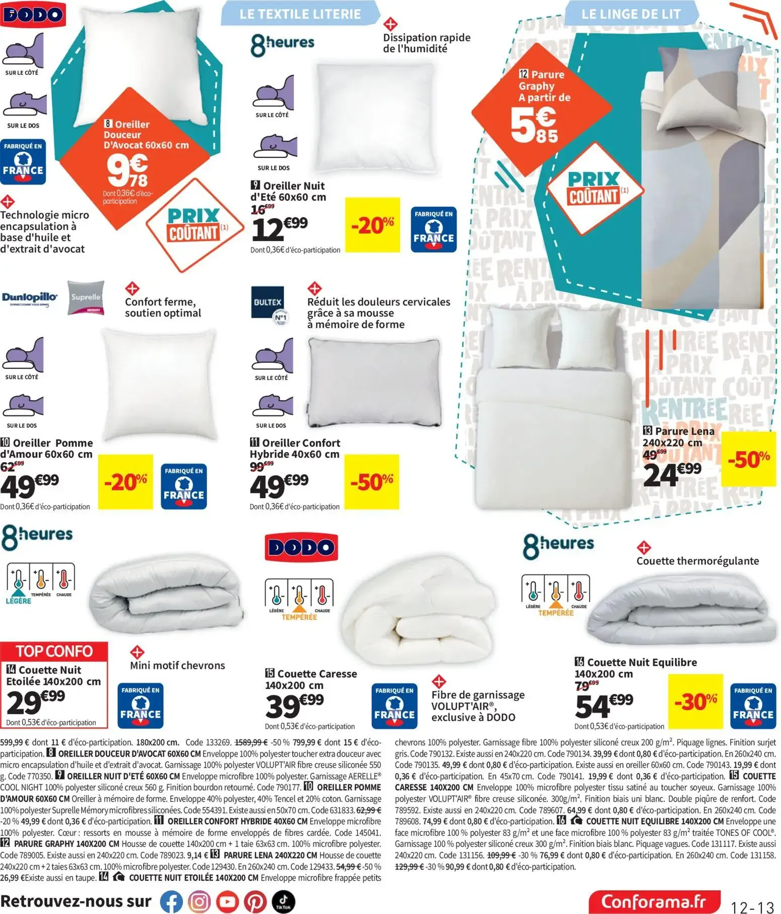 Conforama - Rentrée à Prix Coûtant du 21 juillet au 24 août 2026 - Catalogue page 13