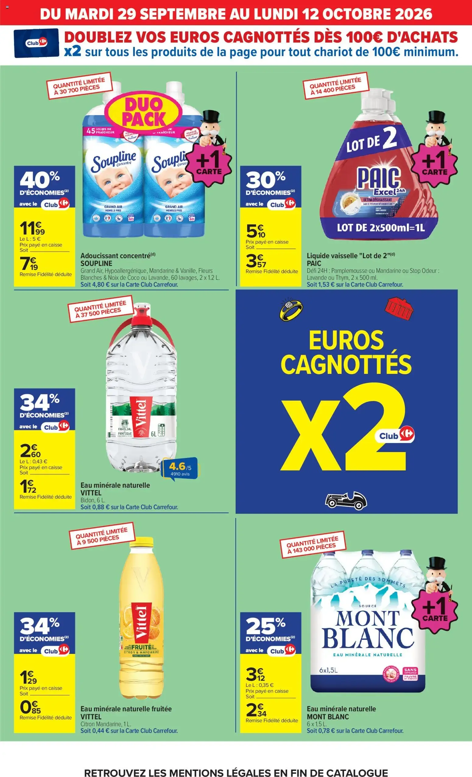 Carrefour Le mois monopoly produits laitiers à partir du 29/09/2026 - promo en ligne du 29 septembre au 12 octobre 2026 - Catalogue page 9