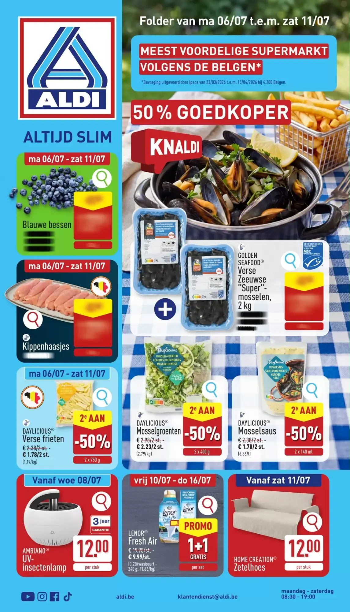 ALDI Folder van 06/07 t.e.m. 11/07 van 6 juli tot 11 juli 2026 - folder pagina 1