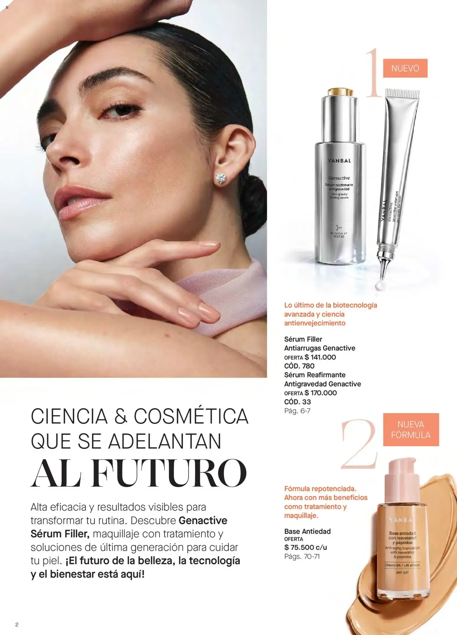 Catalogo de Yanbal - Colombia C11/2026: Sin arrugas, sin agujas Nuevo Genactive Sérum Filler Antiarrugas 10 de octubre al 6 de noviembre 2026 - Pag 2