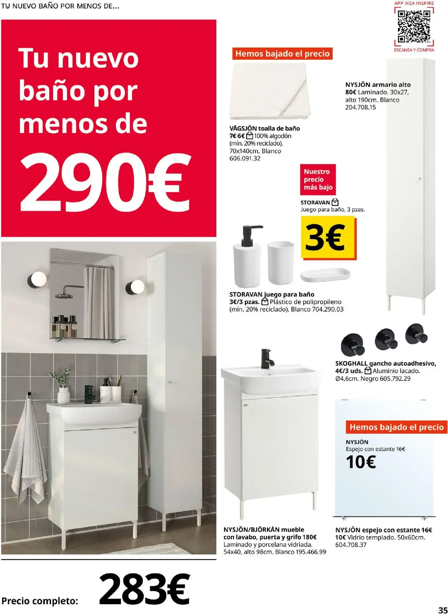 Catálogo de GUÍA DE COMPRA Muebles para el baño 1 de septiembre al 31 de enero 2027 - Página 35