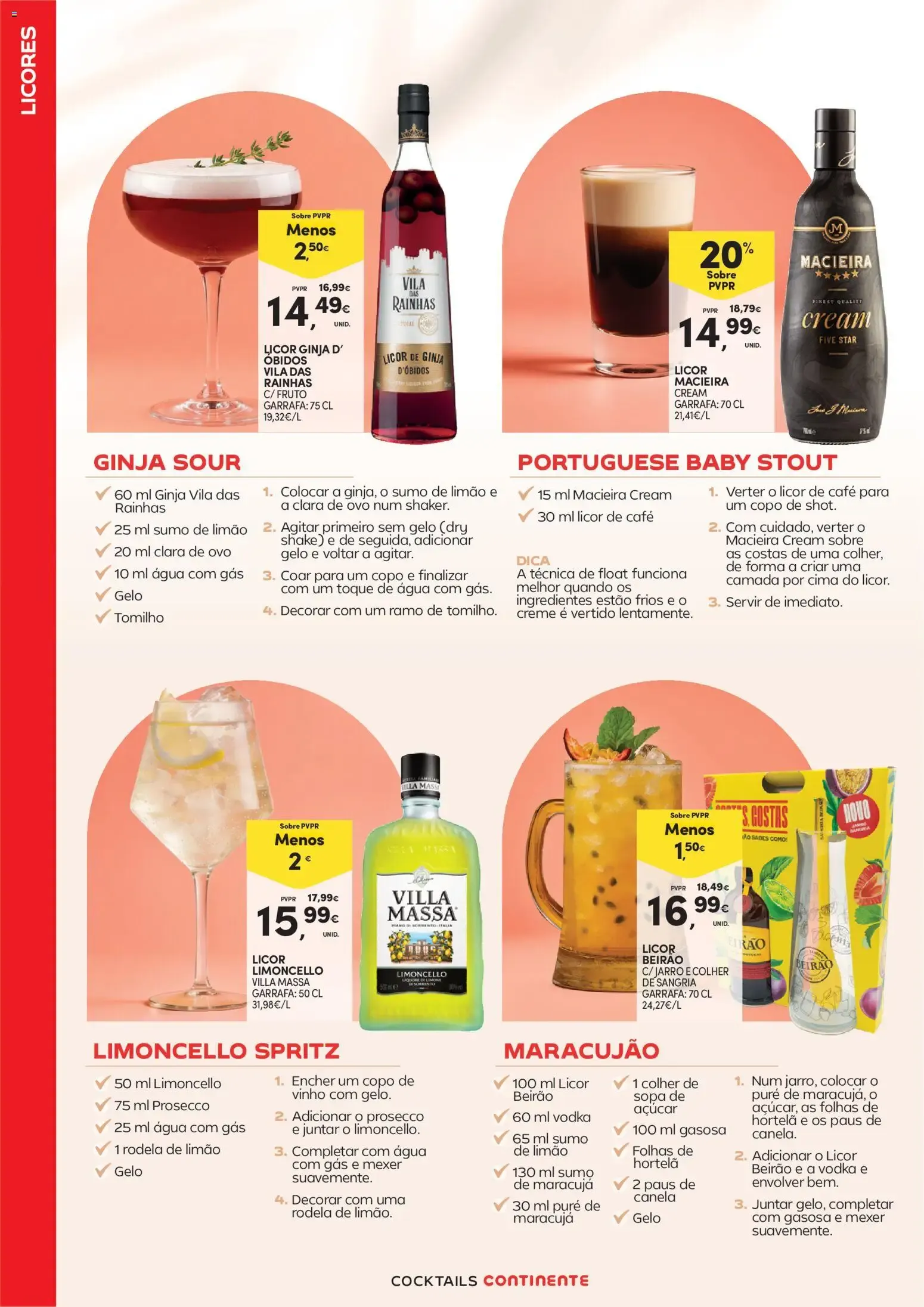 Folheto Continente - Cocktails » de 14/07/2026 - 09/08/2026 de 14 de julho até 9 de agosto 2026 - Pagina 12