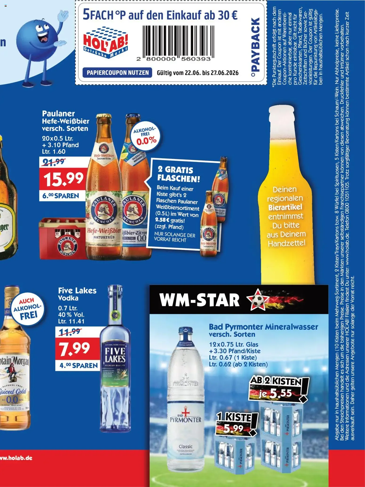 HOL'AB! Getränke Markt: Angebote von 22. Juni bis 27. Juni 2026 - Prospekt seite 3