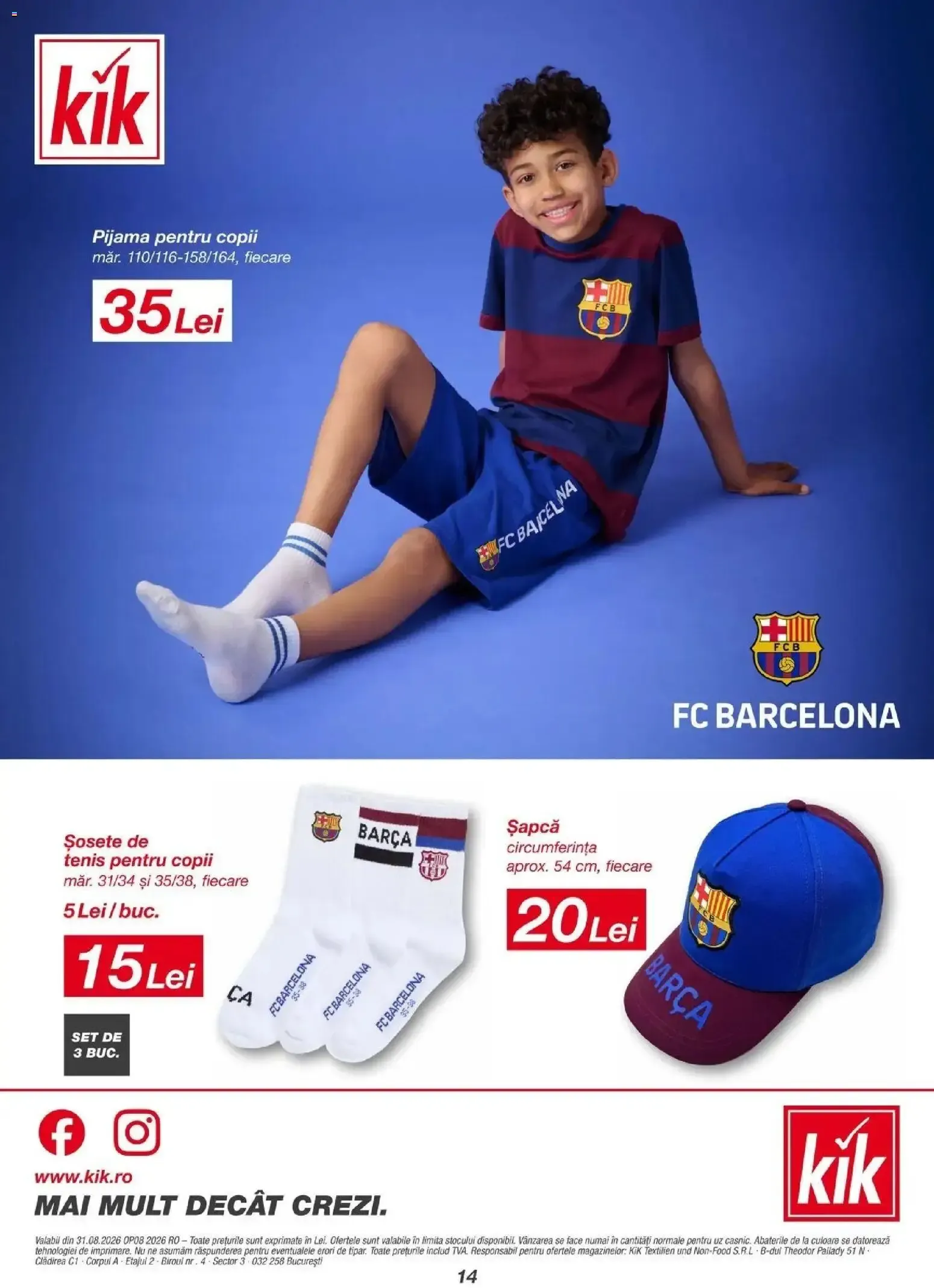 Catalog KiK - Mai mult pentru toamnă și pentru momente speciale de la 31 august până la 6 septembrie 2026 - Revista Pagina 14