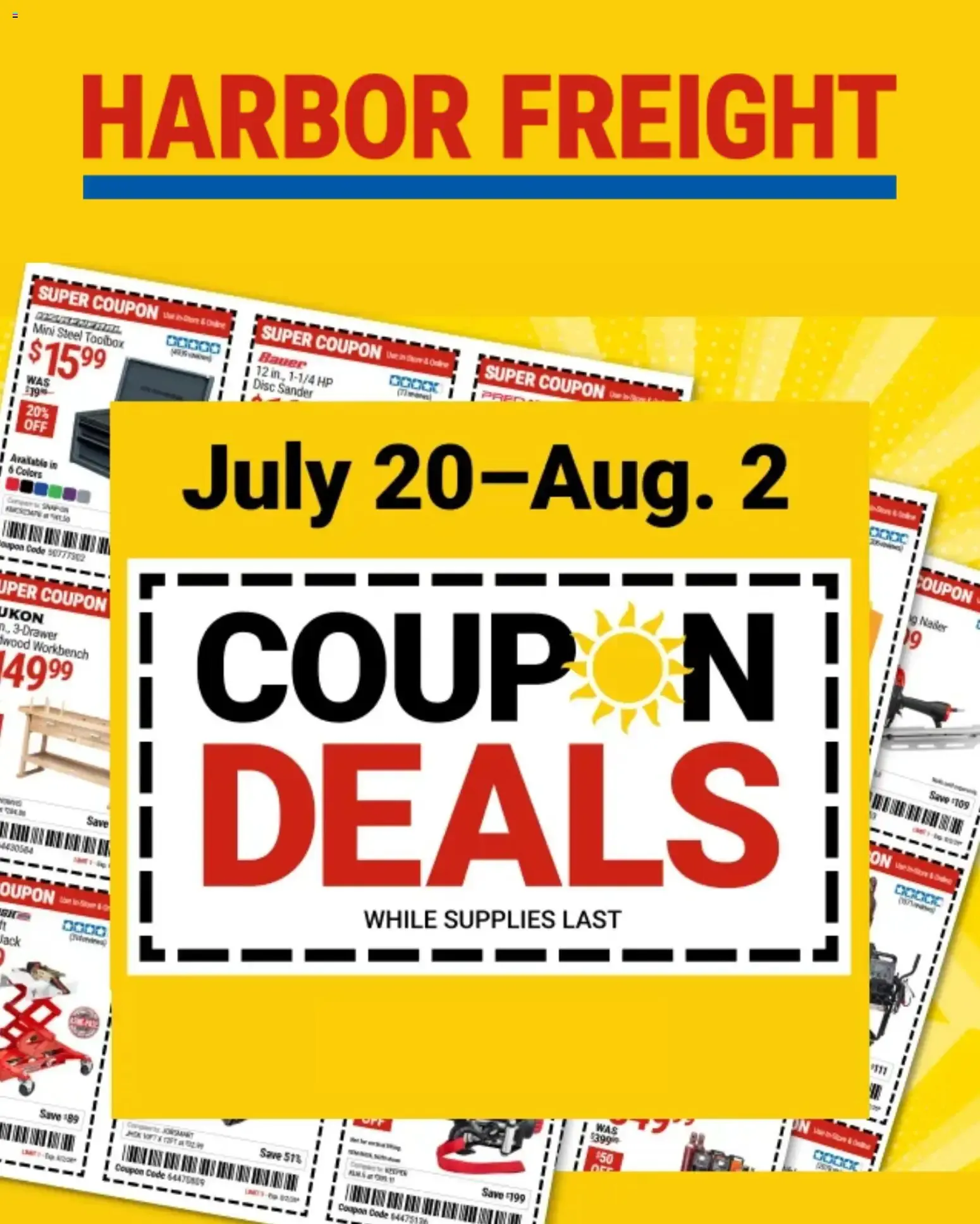 Harbor Freight Coupon Deals