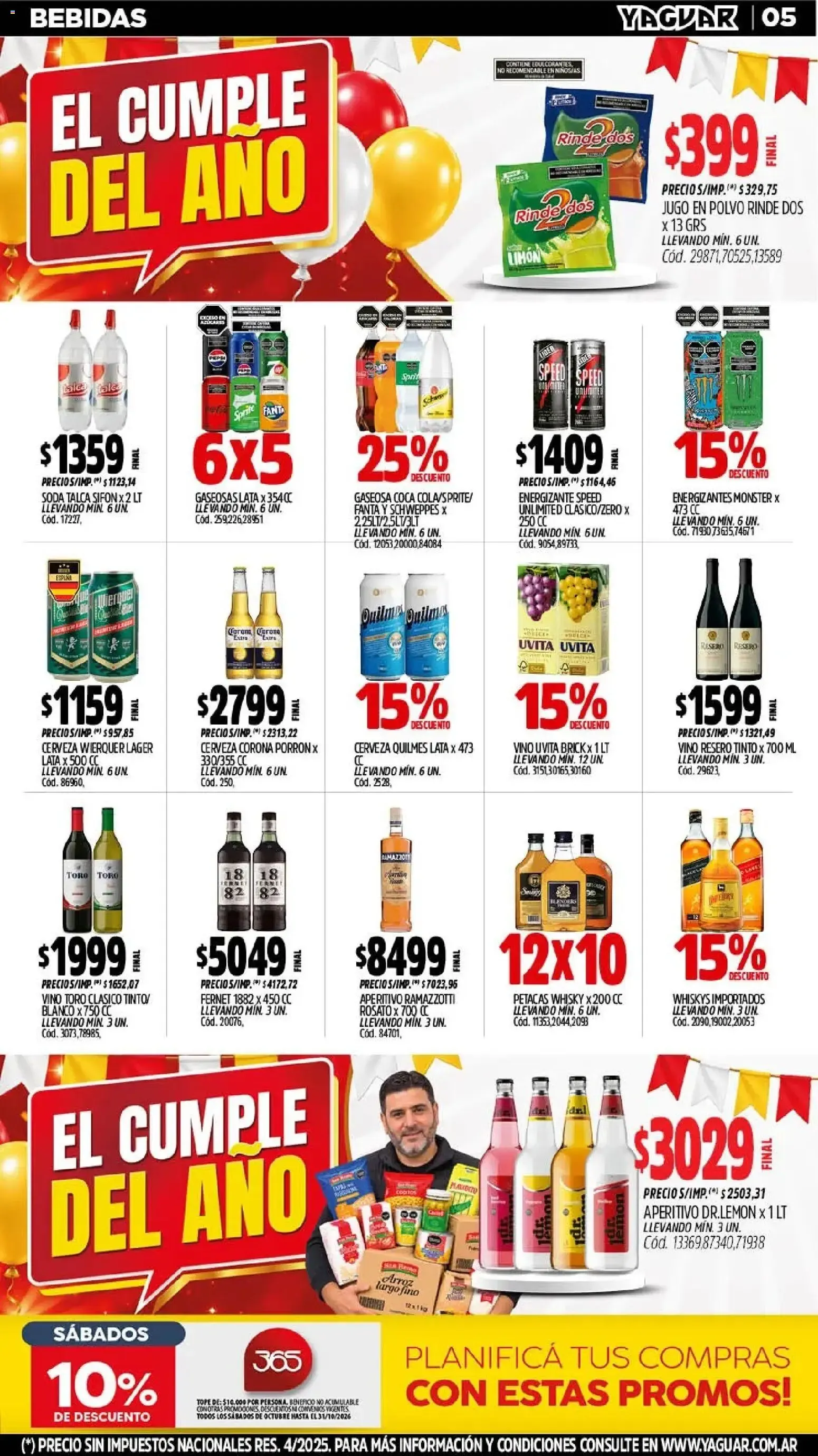 Ofertas de Yaguar - El Cumple del Año 38 5 de octubre al 10 de octubre 2026 - Página 3 del catálogo