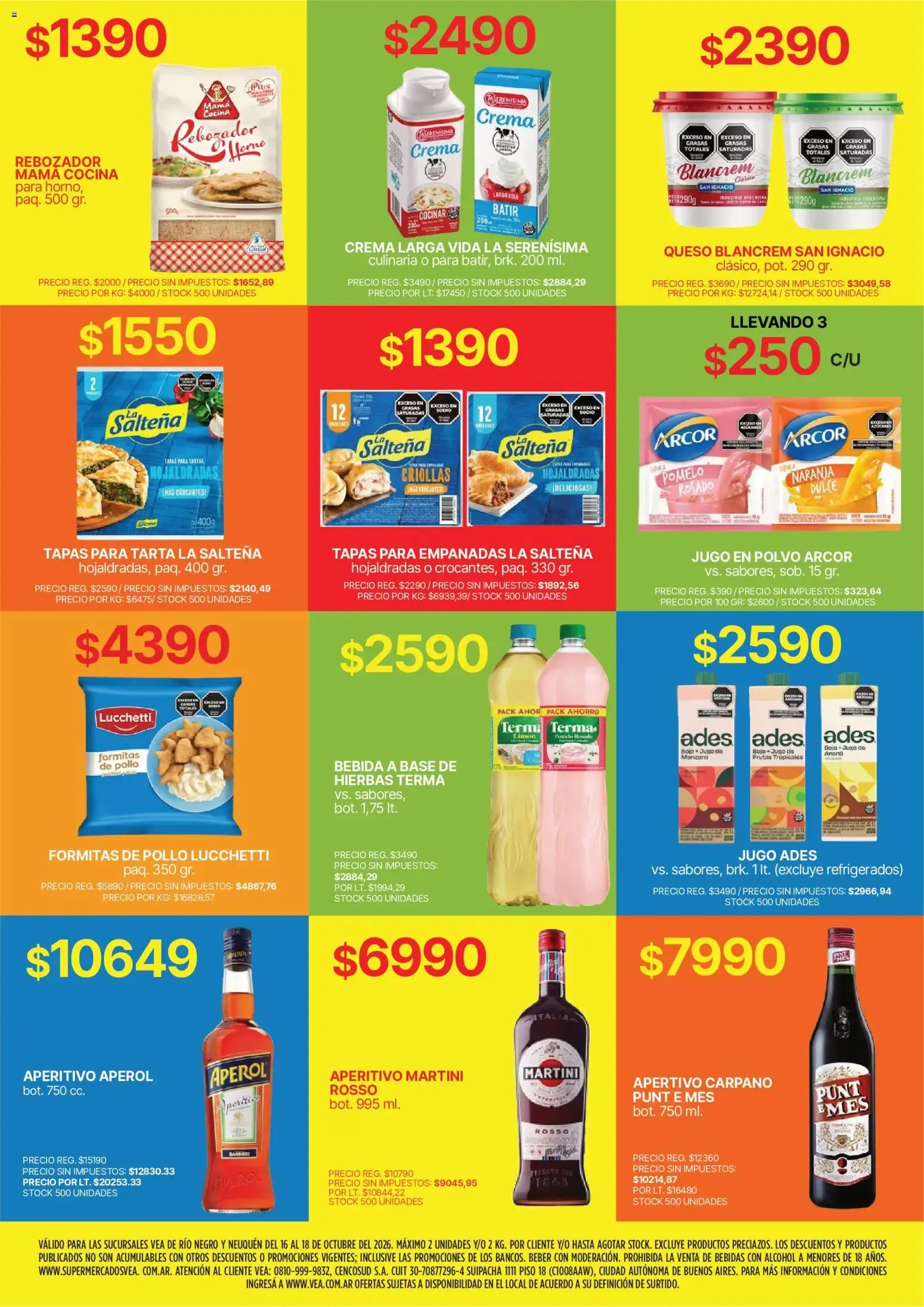 Ofertas de Vea - Fin de semana de Río Negro y Neuquén del 16/10/2026 - 18/10/2026 16 de octubre al 18 de octubre 2026 - Página 9 del catálogo