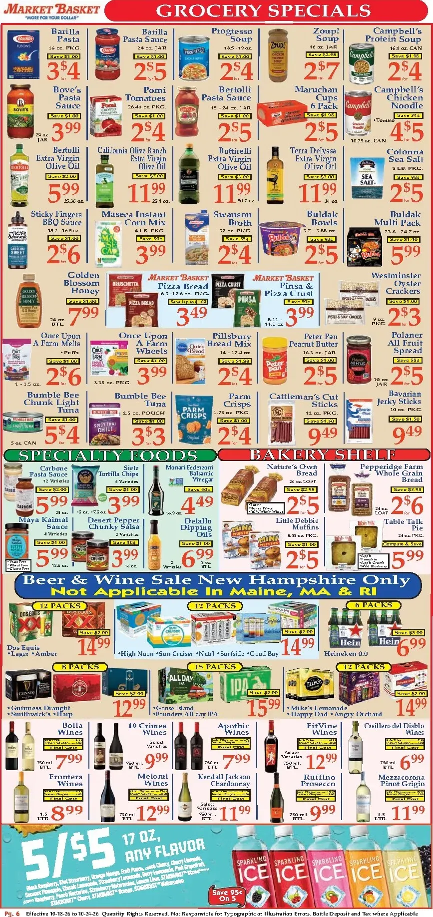 Weekly ad Current Market Basket leaflet valid from Sunday 10/18/2026 to Saturday 10/24/2026 from October 18 to October 24 2026 - Page 6
