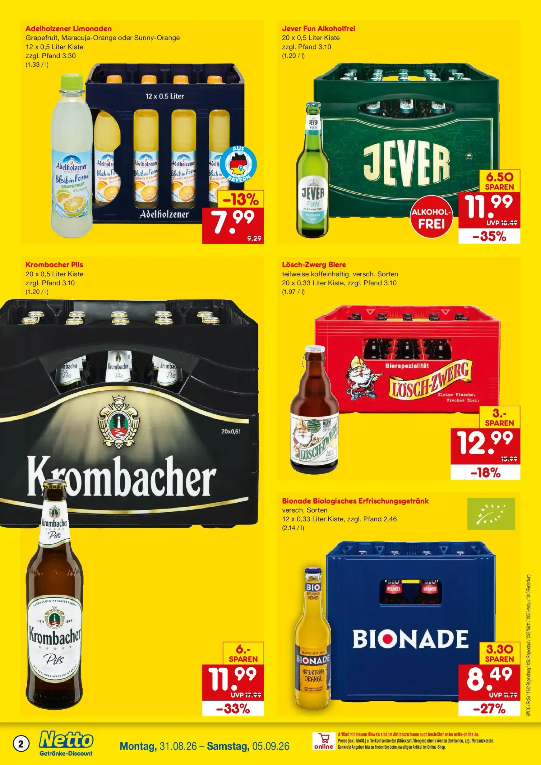 Netto Getränke-Discount: El lugar con el mayor surtido retornable von 31. August bis 5. September 2026 - Prospekt seite 2