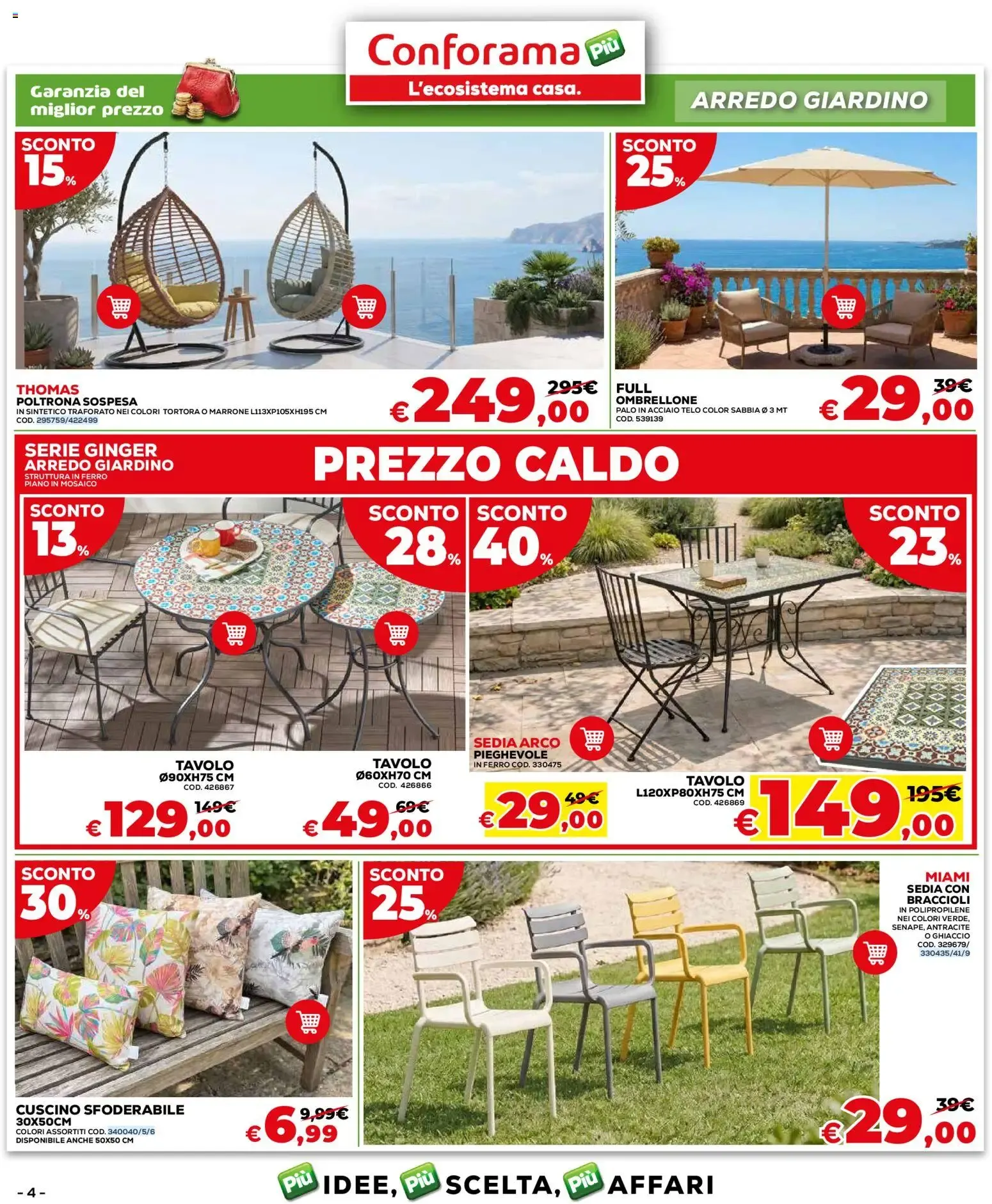 Conforama: Sconti Caldi per l'Estate da 2 luglio a 26 luglio di 2026 - Pagina del volantino 4