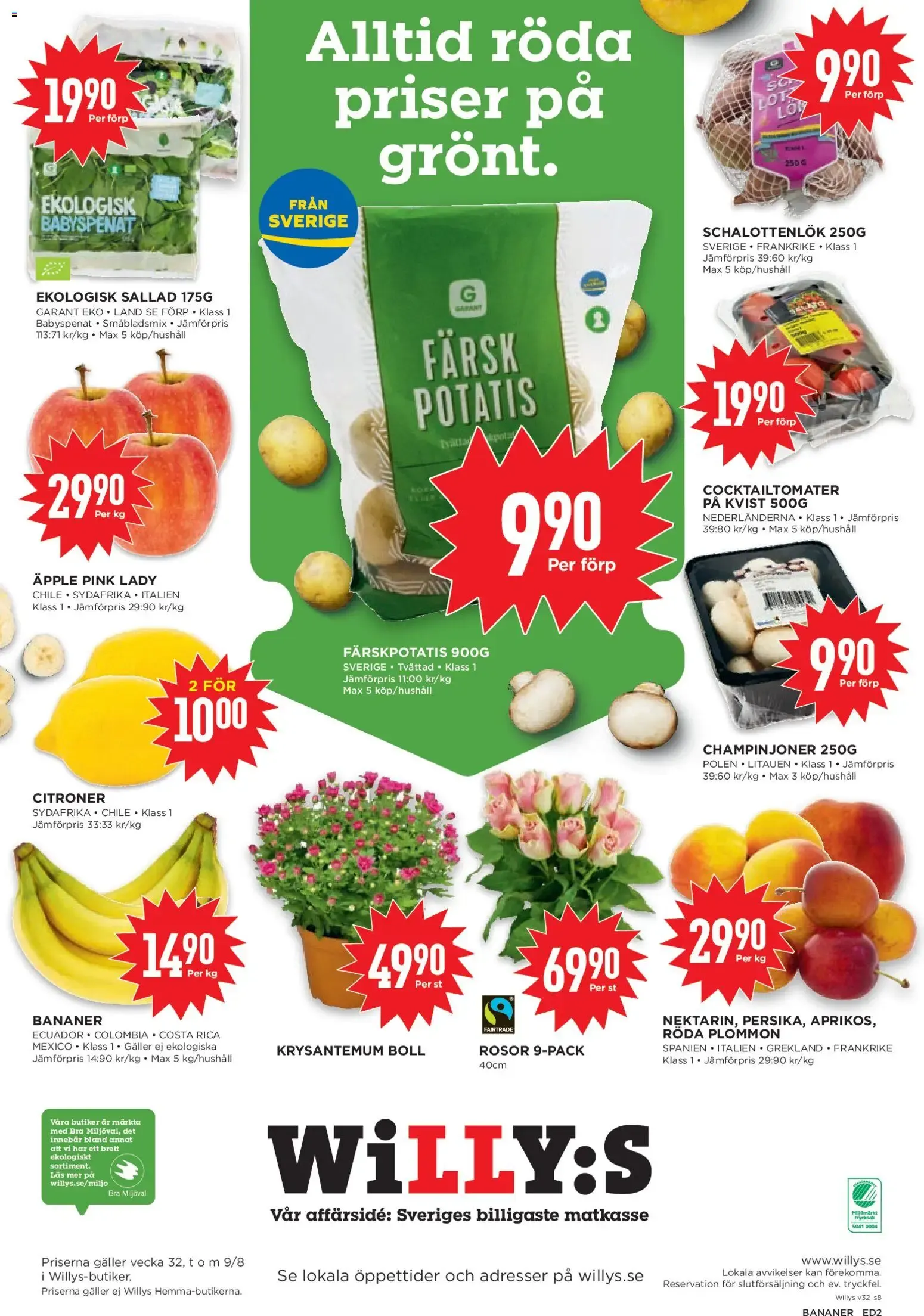 Willys erbjudanden från 03/08/2026 - 09/08/2026 > Reklamblad nuvarande rabatter från 3 augusti till 9 augusti 2026 - Reklamblad sidor 8