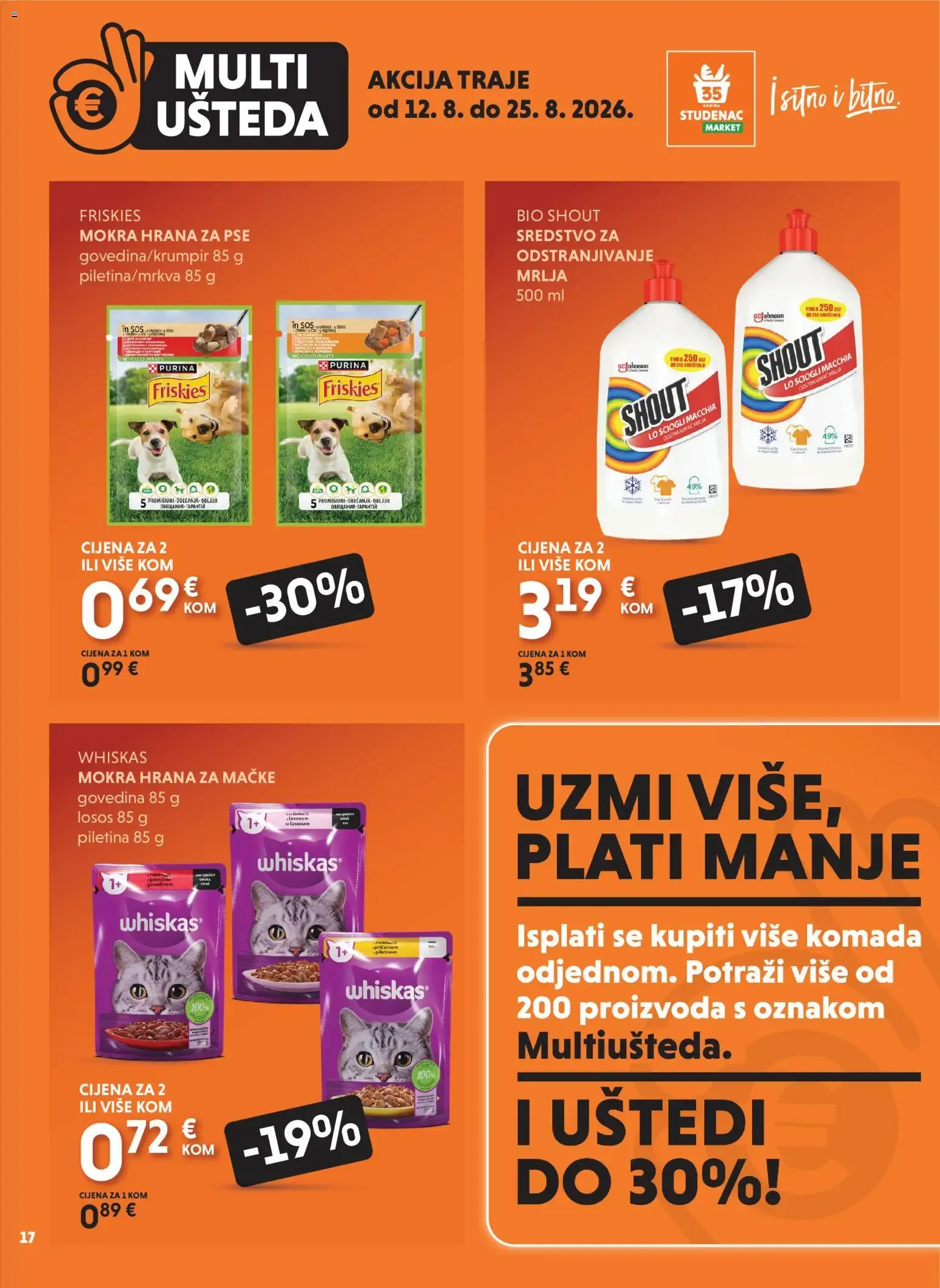 Katalog UZMI VIŠE, PLATI MANJE - MULTI UŠTEDA od 12. kolovoza do 25. kolovoza 2026. - Pregled Stranica 17