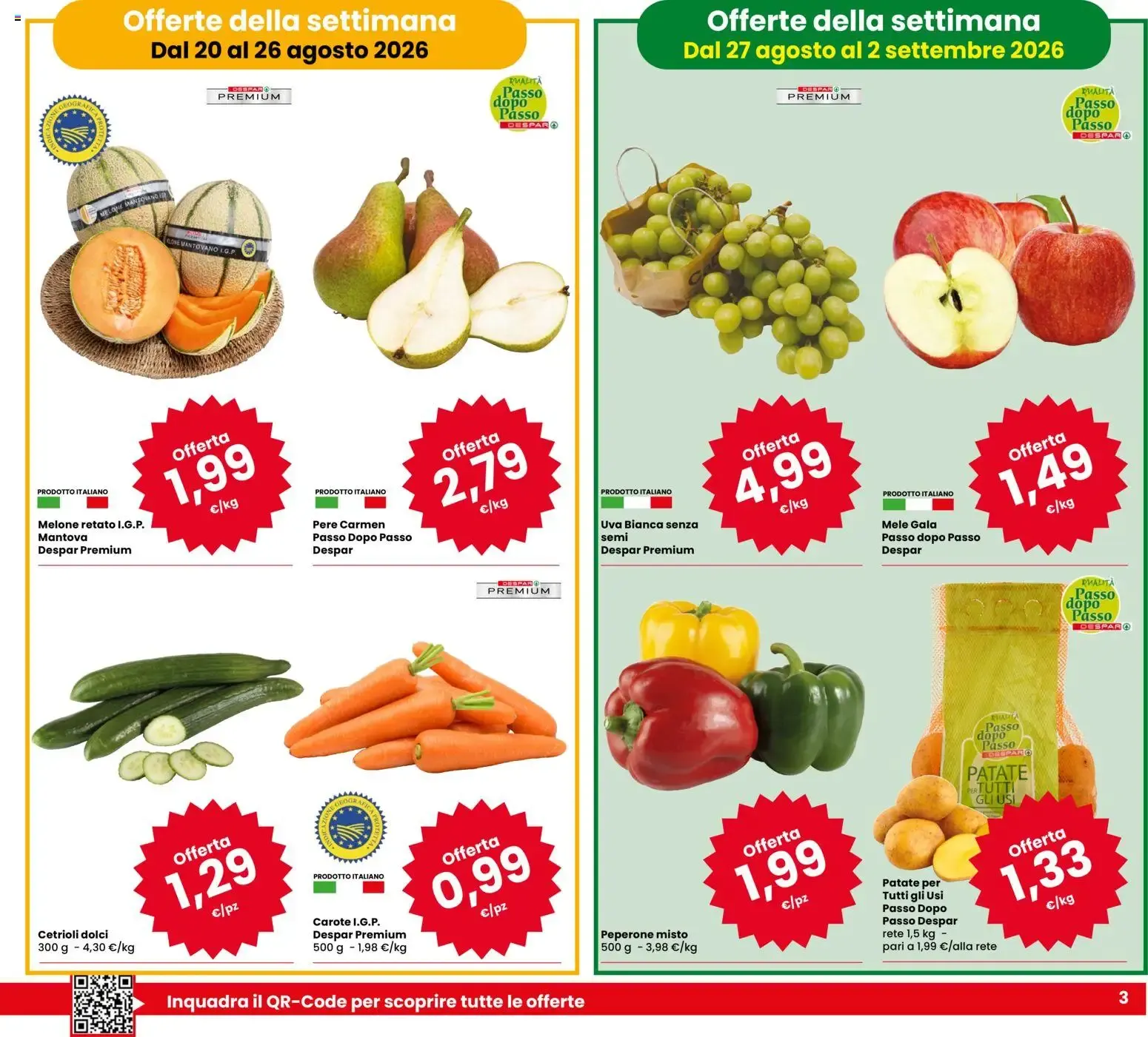 Eurospar: Il gusto del risparmio! da 20 agosto a 2 settembre di 2026 - Pagina del volantino 3