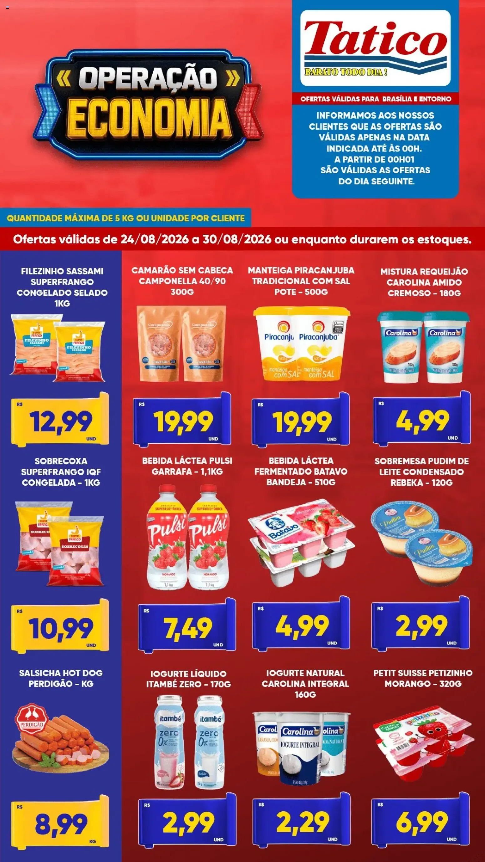 Encarte de Tatico - Ofertas da semana de 24/08/2026 | Promoções Online 24 de agosto até 30 de agosto 2026 - Pagina 1
