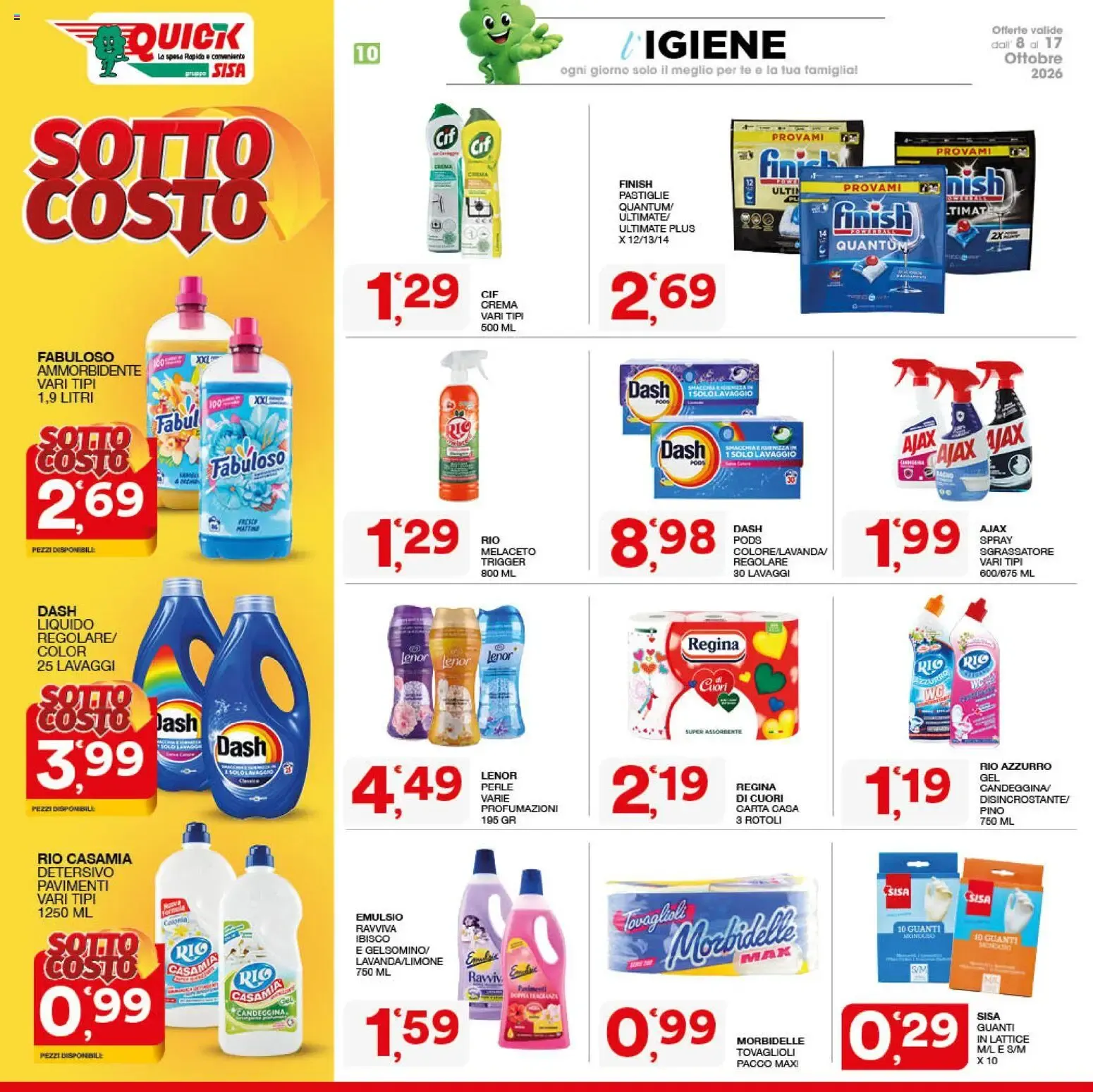 Nuovo SISA volantino Quick dal 08/10/2026 > offerte anteprima 🛍️ da 8 ottobre a 17 ottobre di 2026 - Pagina del volantino 10