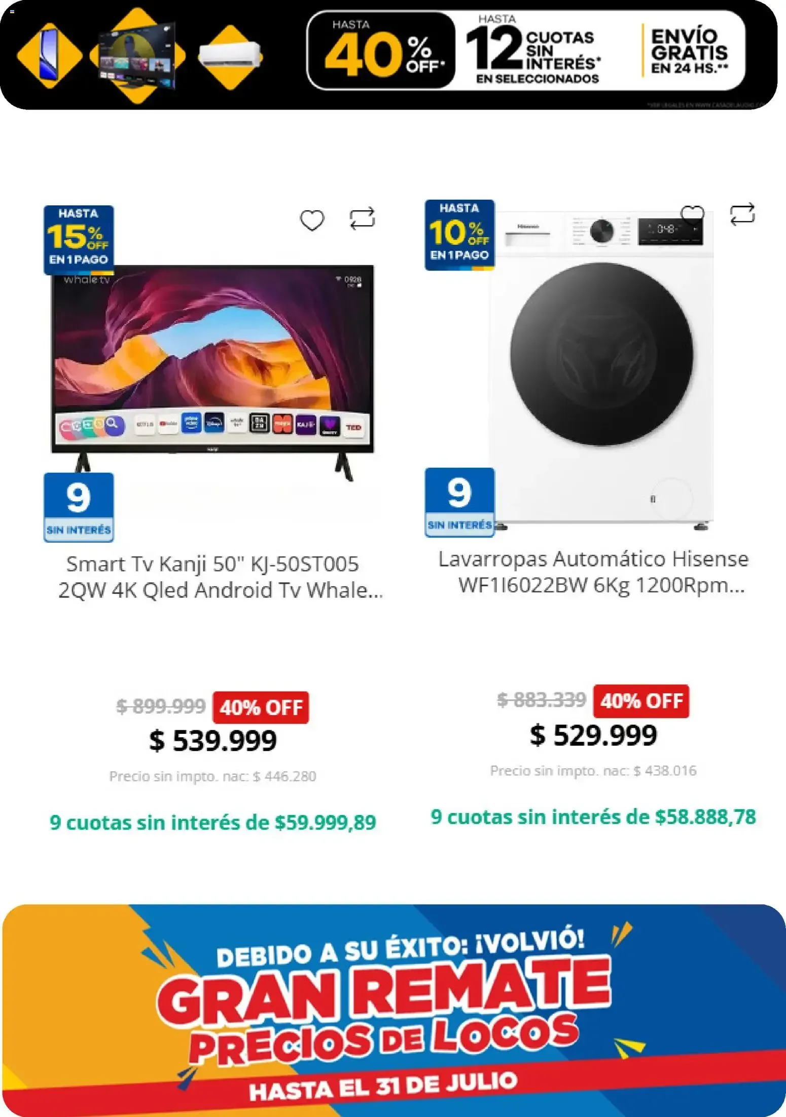 Ofertas de Casa del Audio - Electroweek del 21/07/2026 al 31/07/2026 21 de julio al 31 de julio 2026 - Página 2 del catálogo