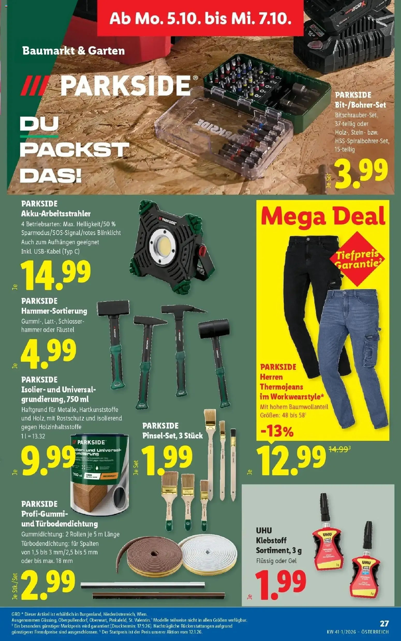 Lidl Aktion von 1. Oktober bis 3. Oktober 2026 - Flugblätt seite  32