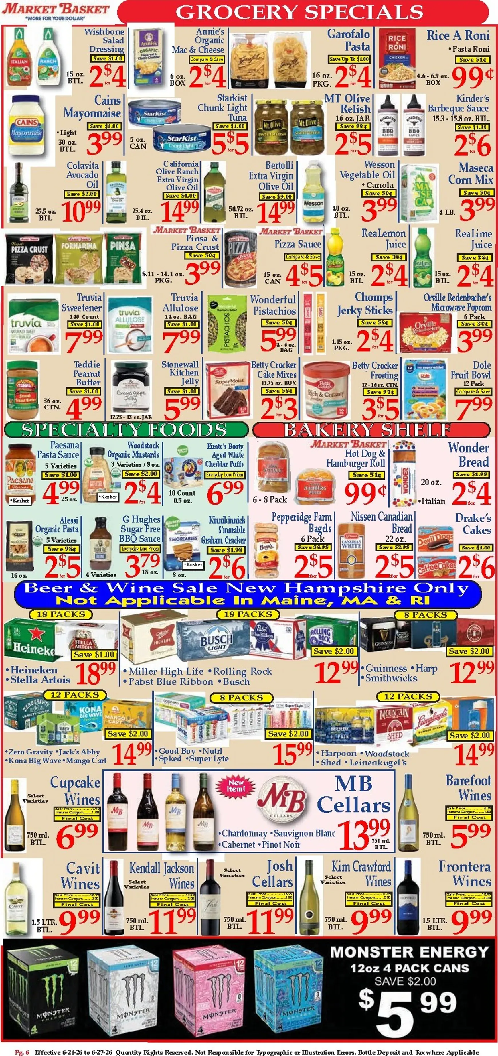 Weekly ad Market Basket 'More for your Dollar' from June 21 to June 27 2026 - Page 6