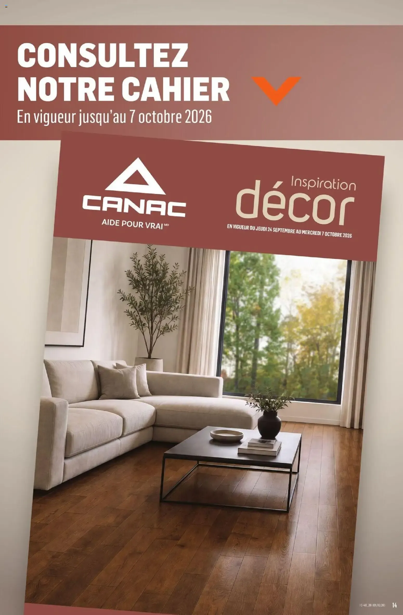 Canac circulaire from Oct 1, 2026 > weekly specials & deals from October 1 to October 7 2026 - flyer page 14