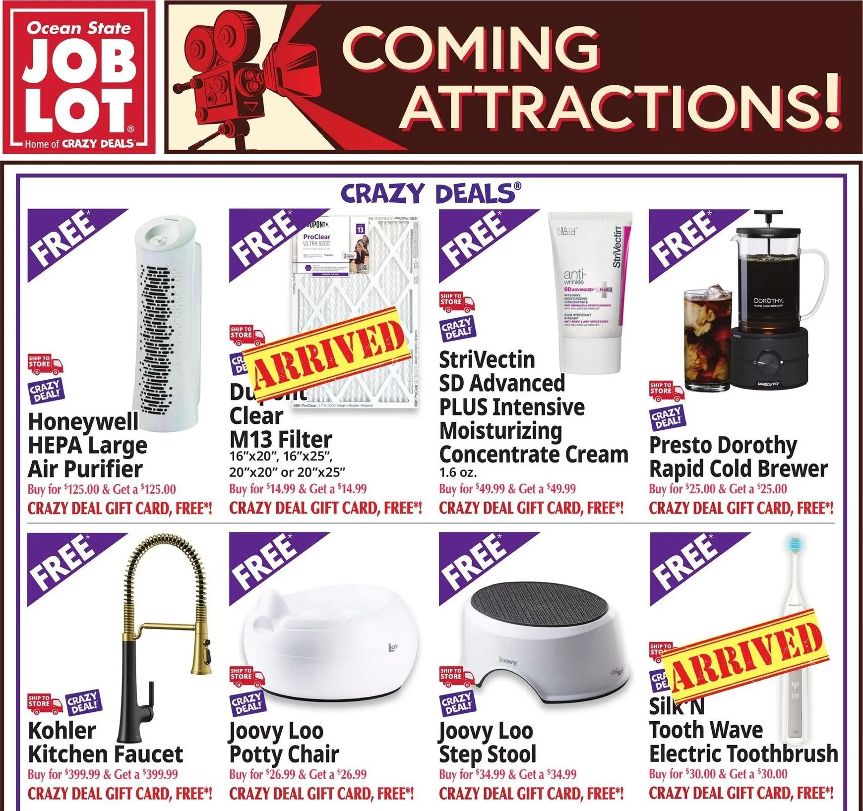 Weekly ad Current Ocean State Job Lot - Coming Attractions leaflet valid from Thursday 06/11/2026 to Wednesday 06/17/2026 from June 11 to June 17 2026 - Page 1