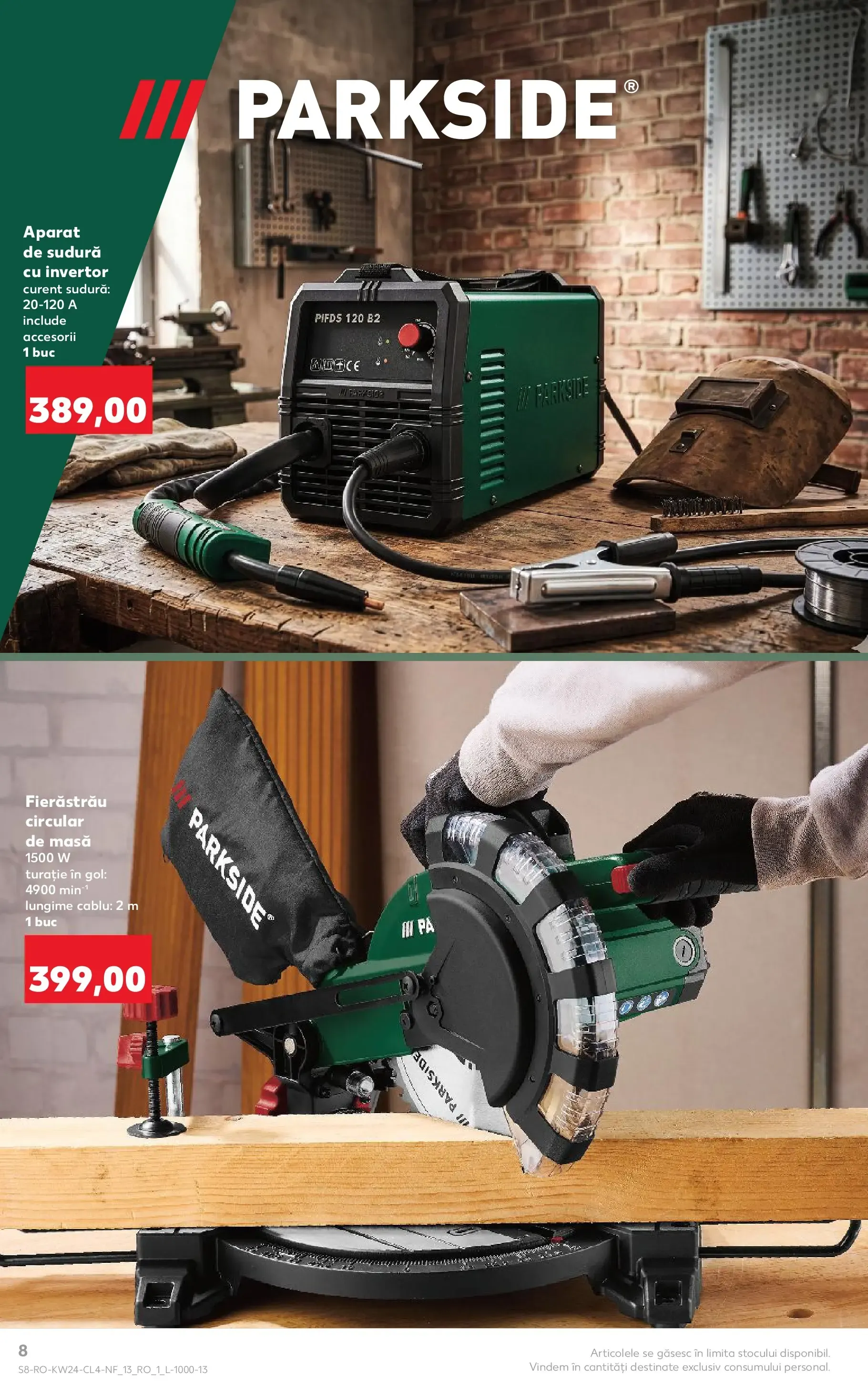 Catalog Kaufland Catálogo: Ofertas de herramientas Parkside de la 10 iunie până la 16 iunie 2026 - Revista Pagina 8