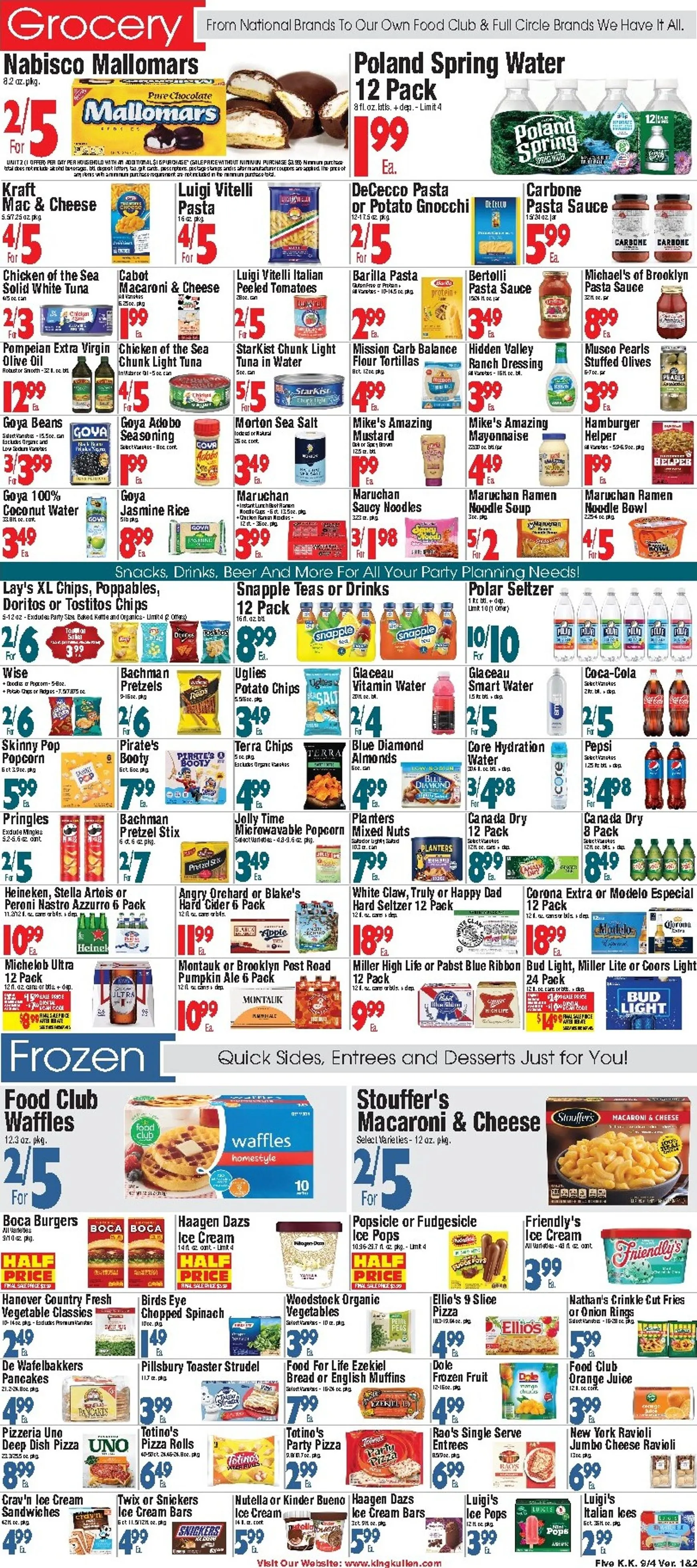 Weekly ad King Kullen flyer for next week from Friday 09/04/2026 to Thursday 09/10/2026 from September 4 to September 10 2026 - Page 5