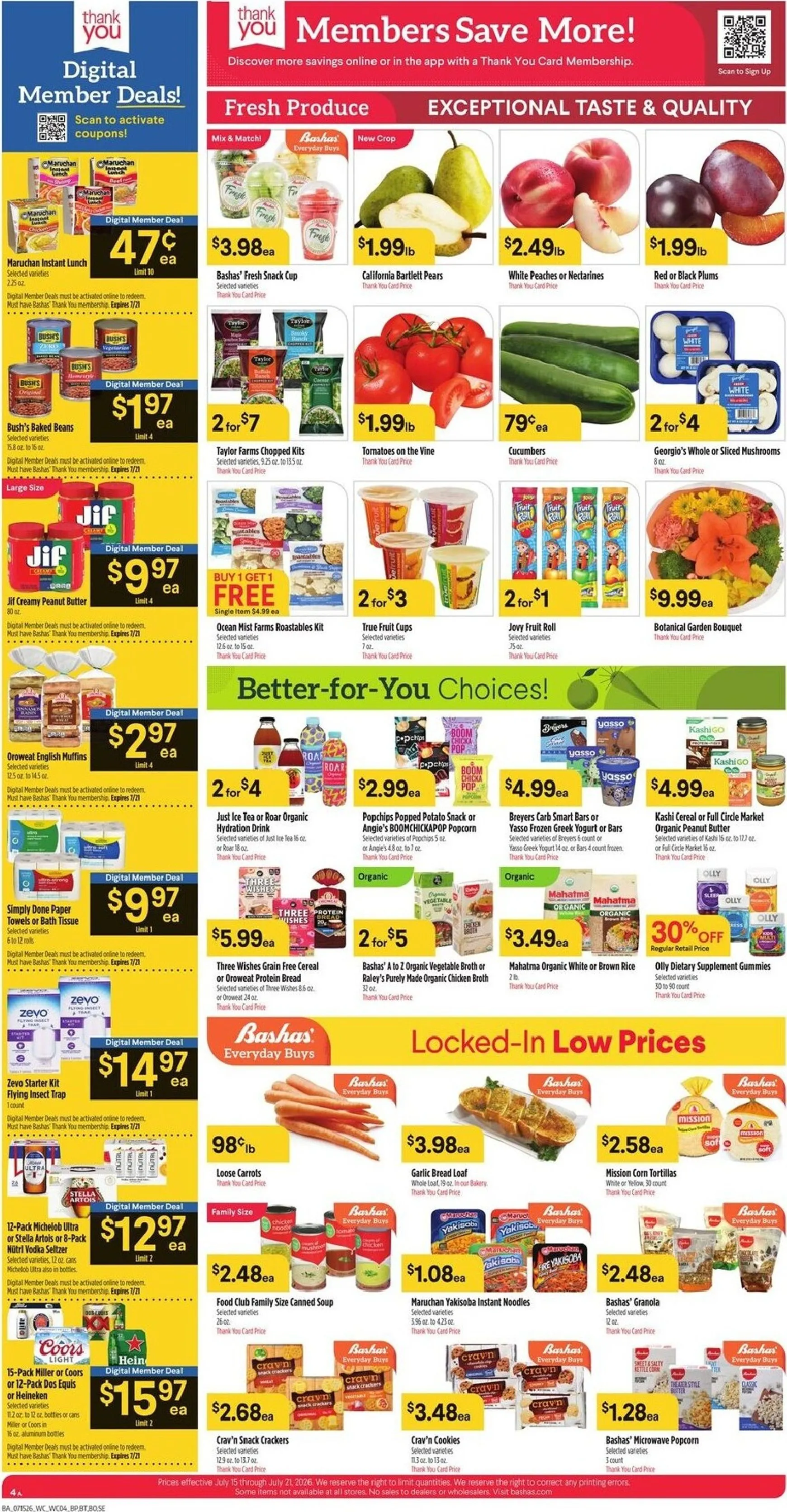 Weekly ad Current Bashas' leaflet valid from Wednesday 07/15/2026 to Tuesday 07/21/2026 from July 15 to July 21 2026 - Page 4