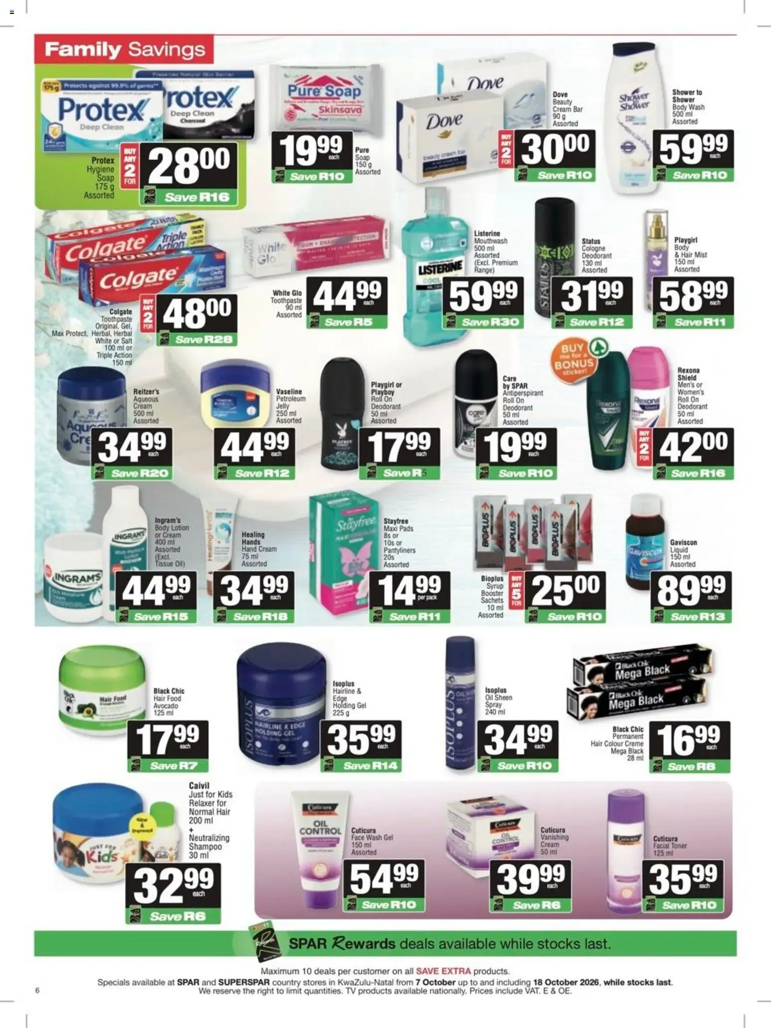 Spar Super Savings (07/10/2026 - 18/10/2026) Online from 7 October to 18 October 2026 - Catalogue Page 6